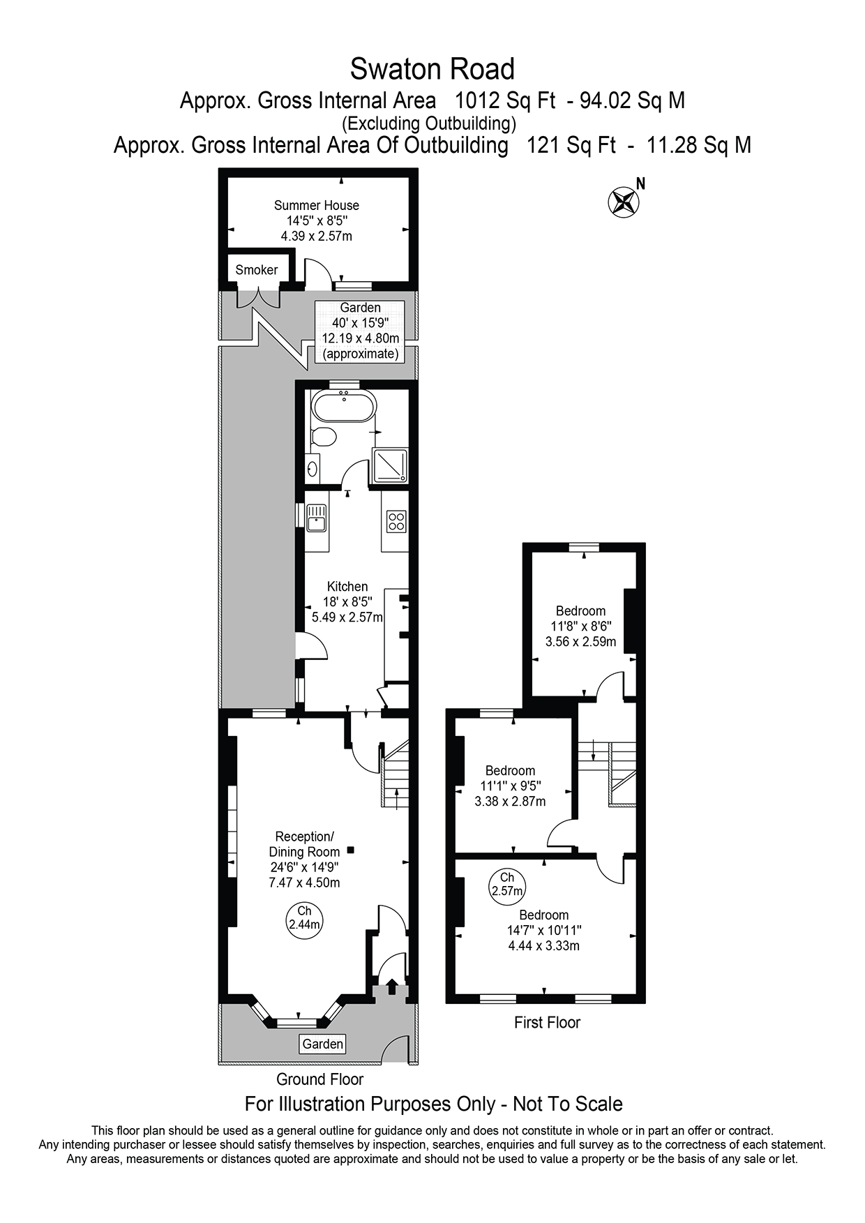 173, Swaton Road, London floorplan