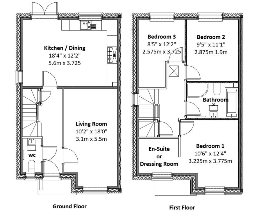 The Derby, Plot 72, Grange Meadows, Coalville floorplan