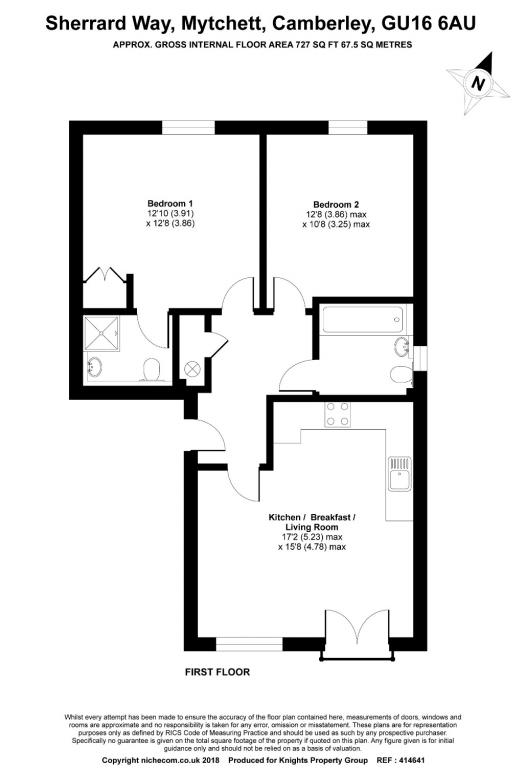 2 Bedrooms Flat for sale in Mytchett, Camberley GU16