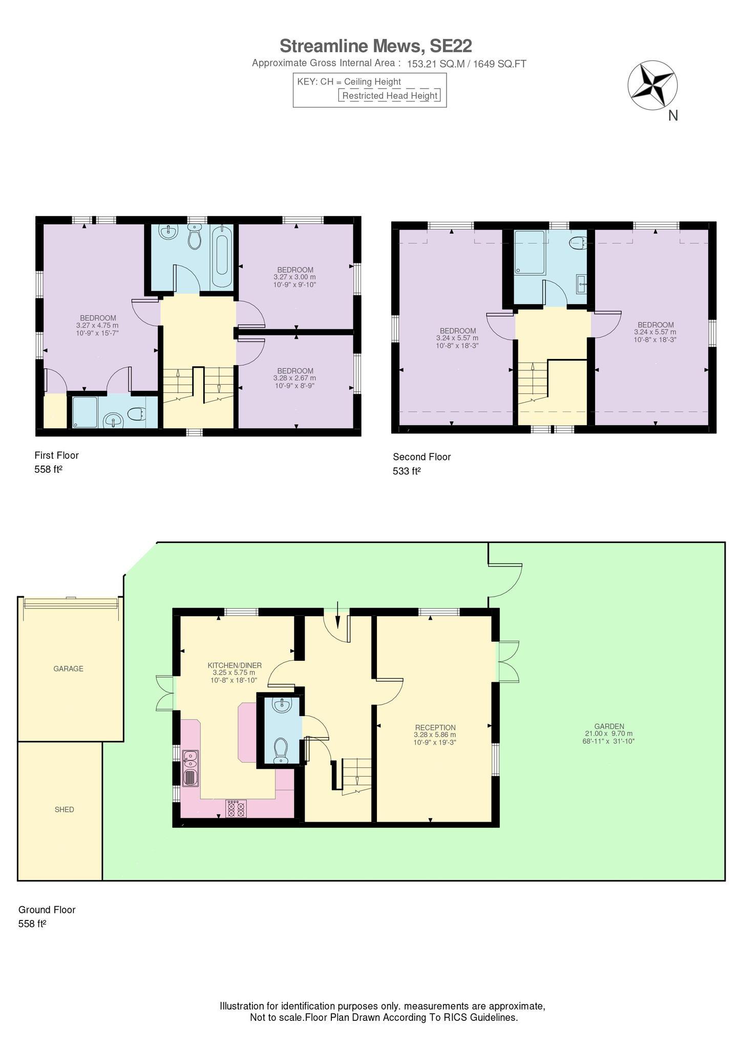 13, Streamline Mews, London floorplan