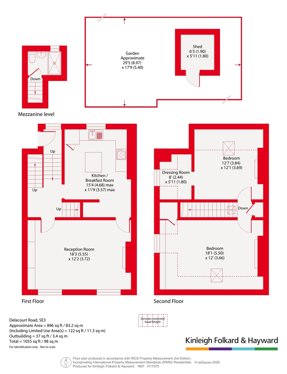 9B, Delacourt Road, London floorplan