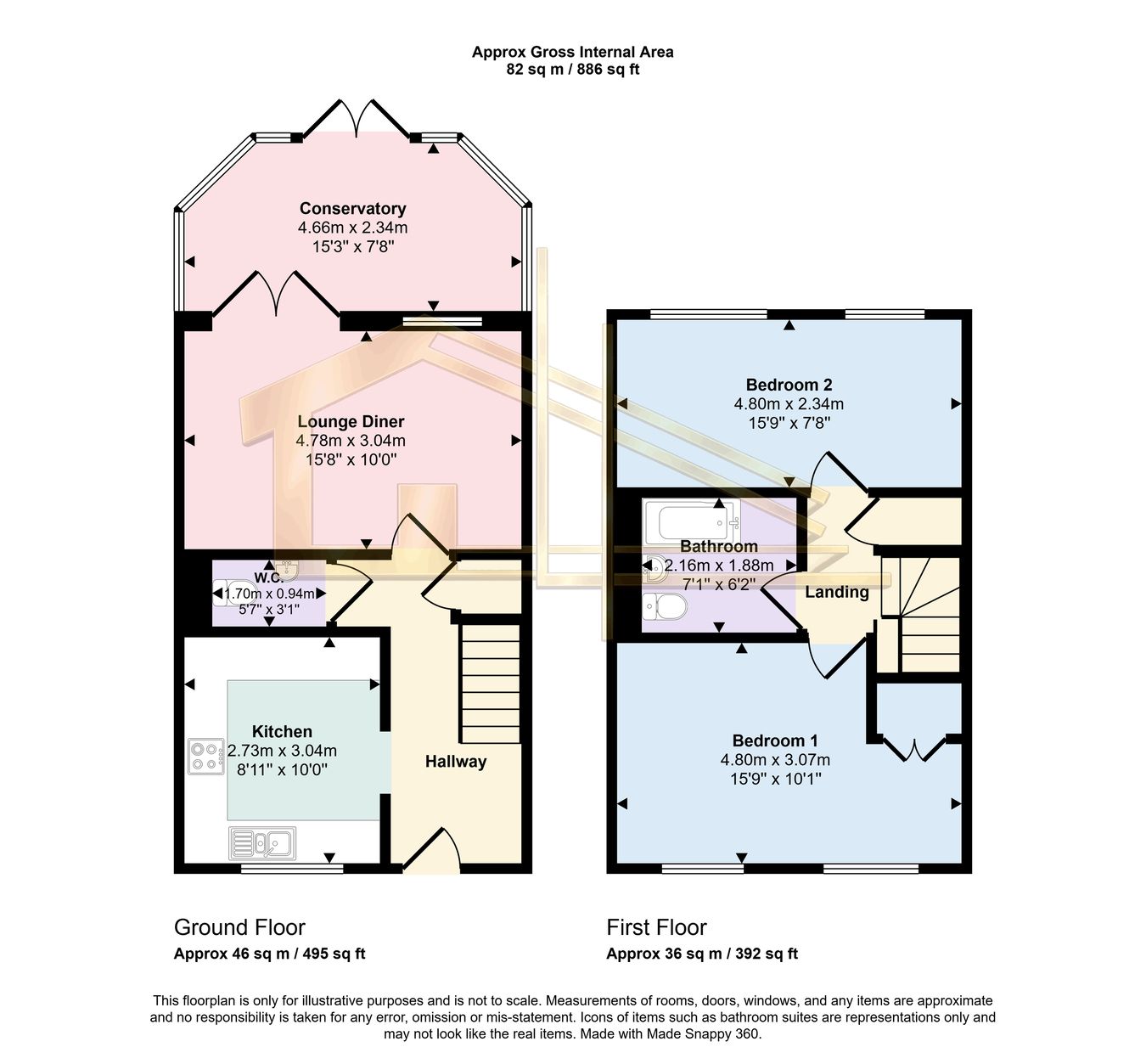 3, Alder Gardens, Bexhill-on-Sea floorplan