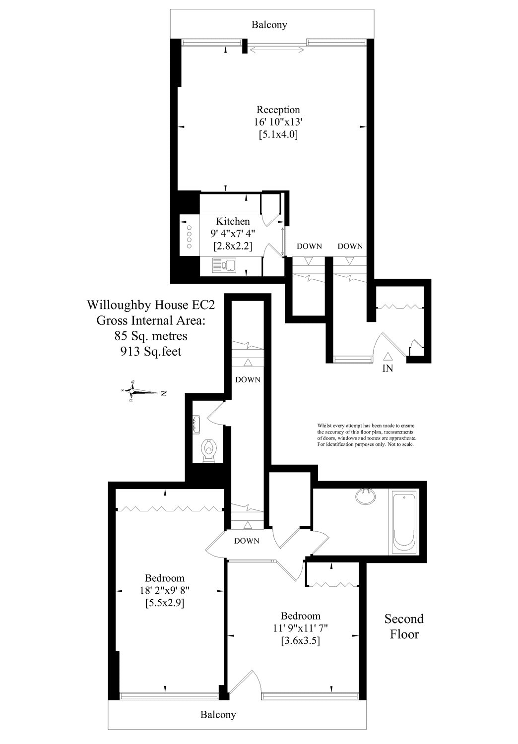 2 Bedrooms Flat to rent in Willoughby House, Barbican, London EC2Y