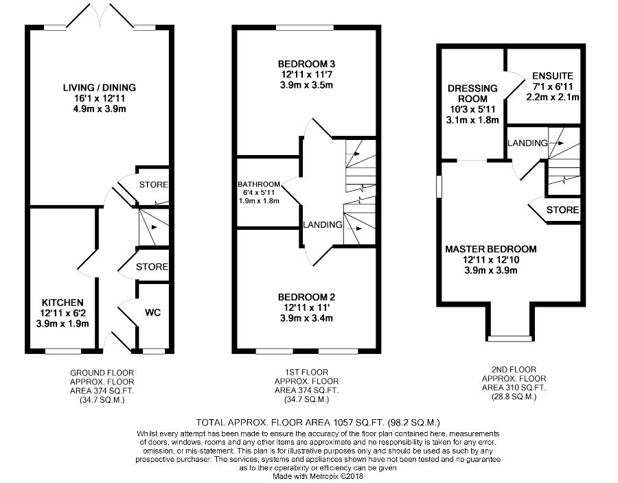 3 Bedrooms Town house for sale in Wellswood, Haywards Heath RH16