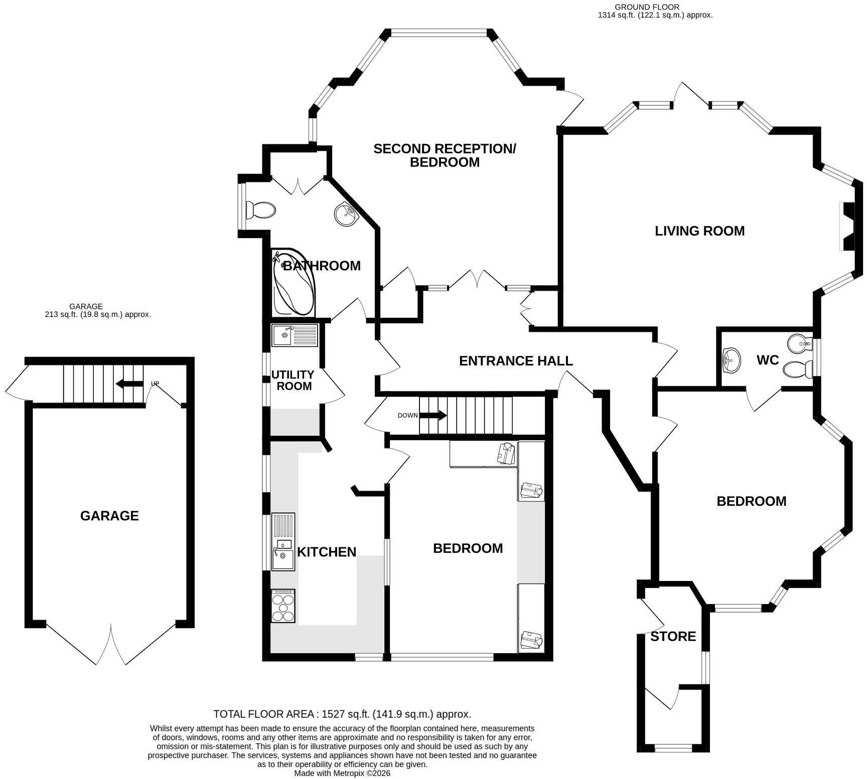 Flat 1, Edensor Road, Eastbourne floorplan