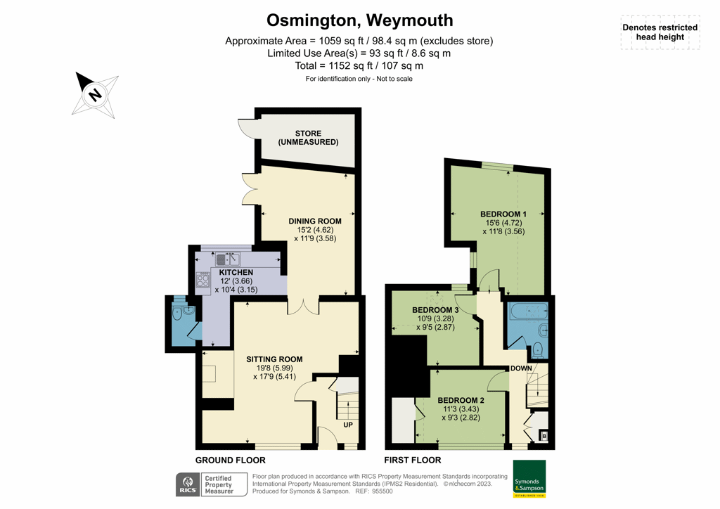 Church Lane, Osmington, Weymouth, Dorset DT3, 3 bedroom terraced house