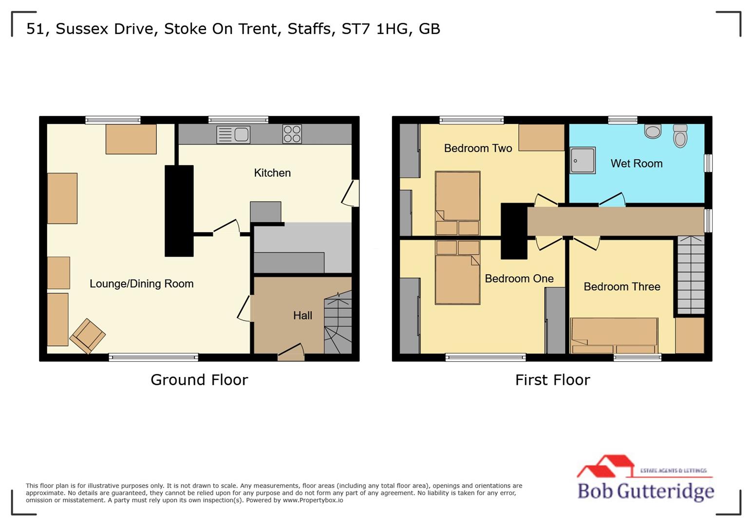 51, Sussex Drive, Stoke On Trent floorplan