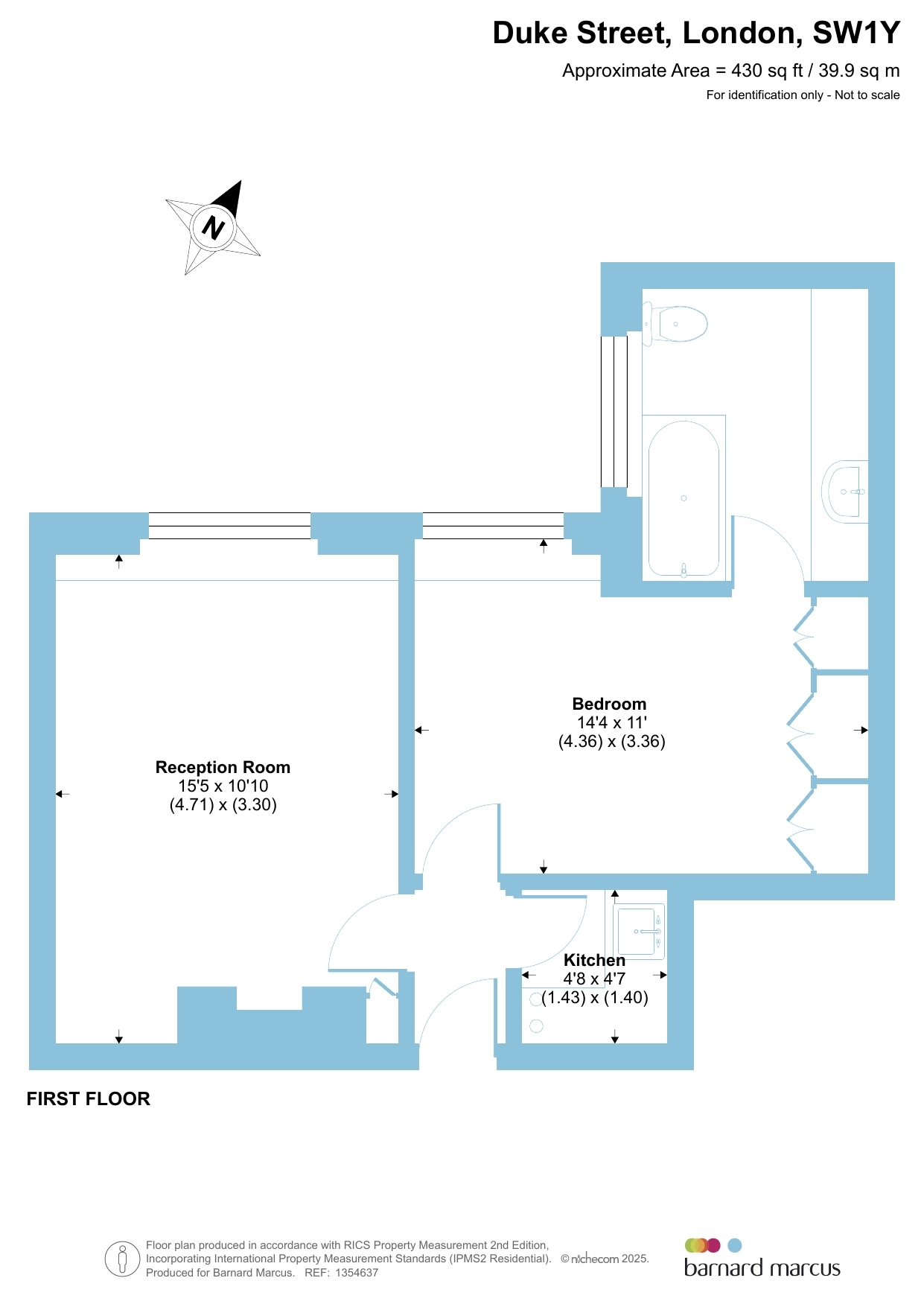Flat 3, Dalmeny Court, 8, Duke Street, London floorplan