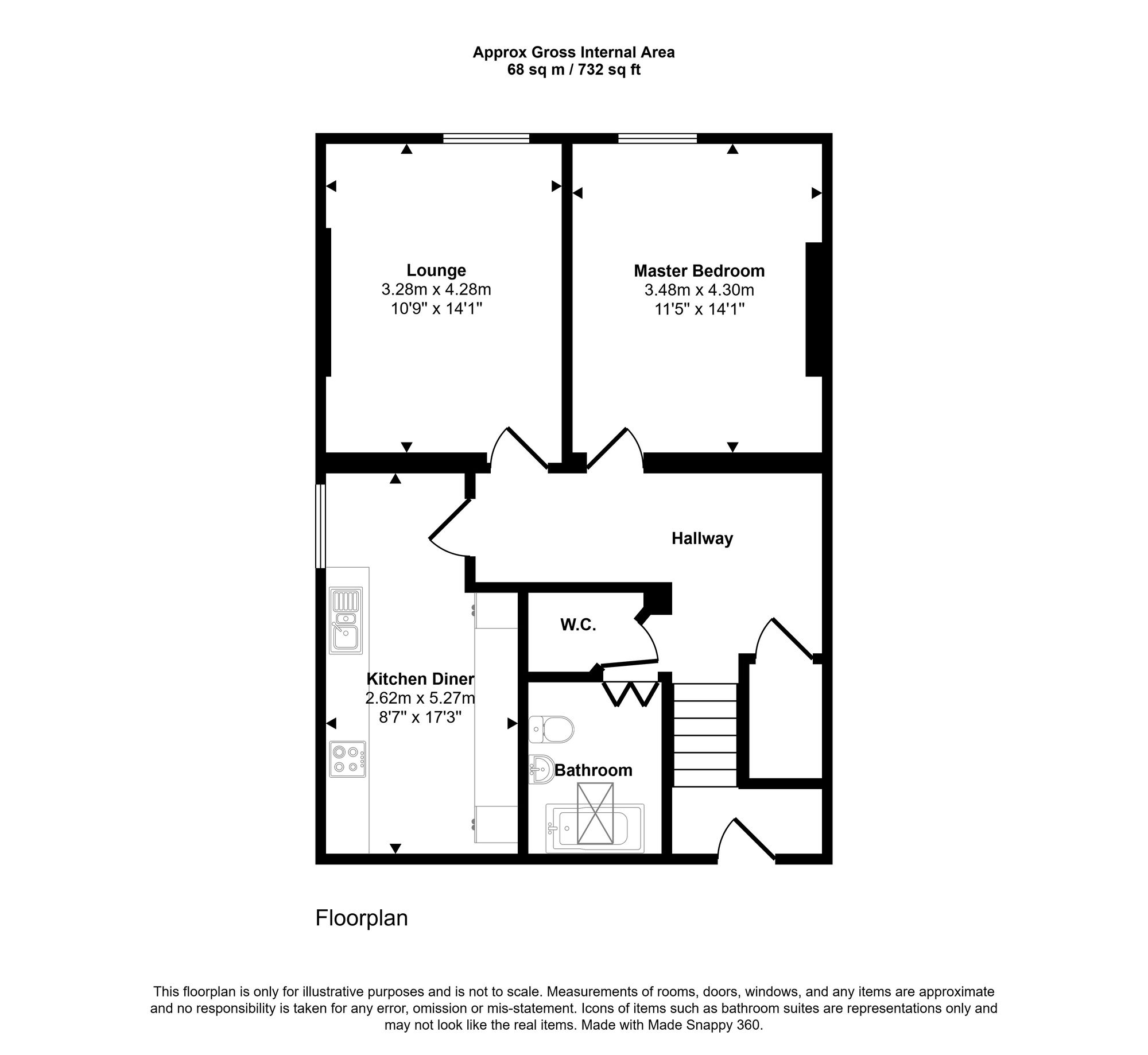 Flat 5, 5 Esplanade, Porthcawl floorplan