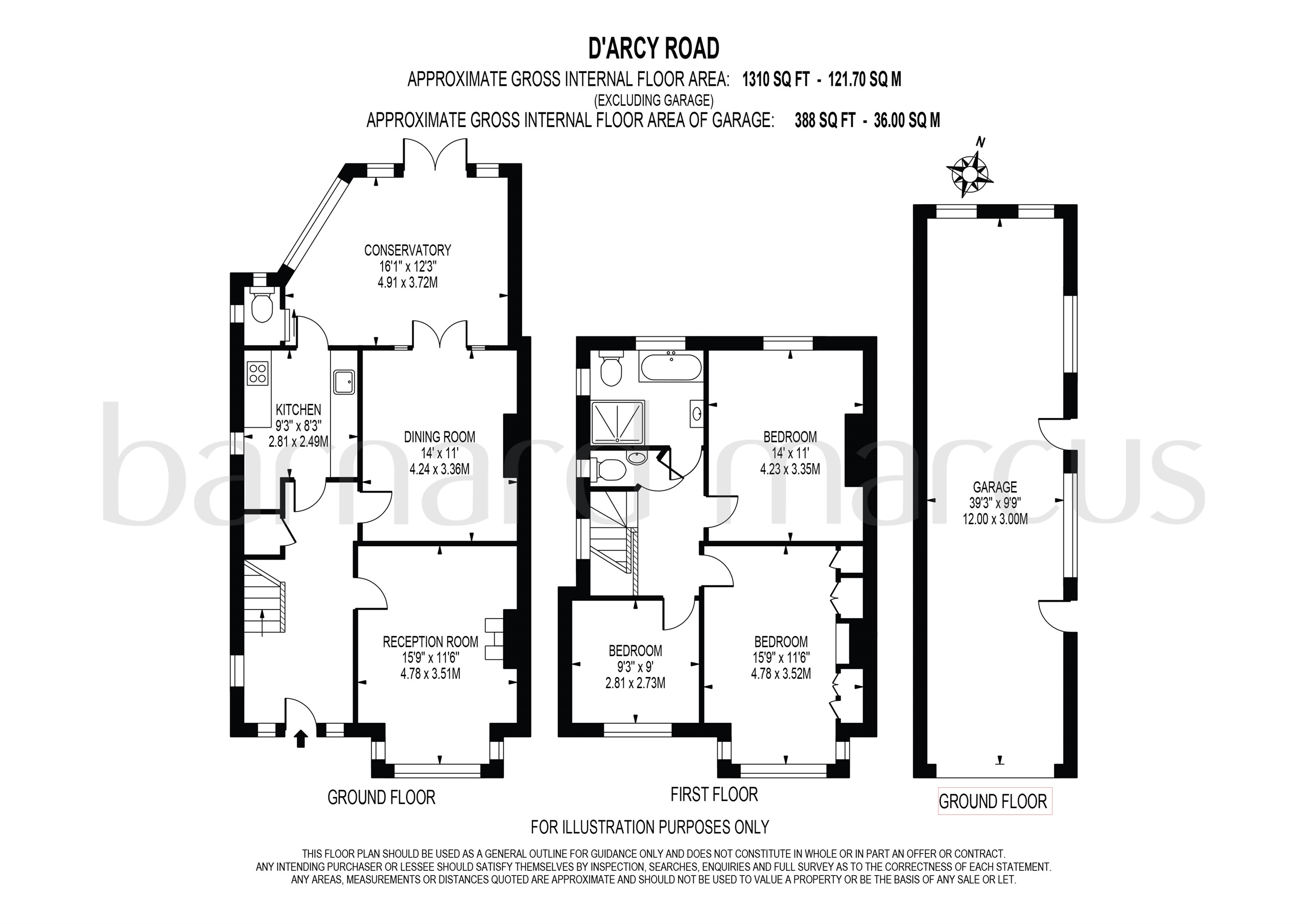18, D'arcy Road, Sutton floorplan