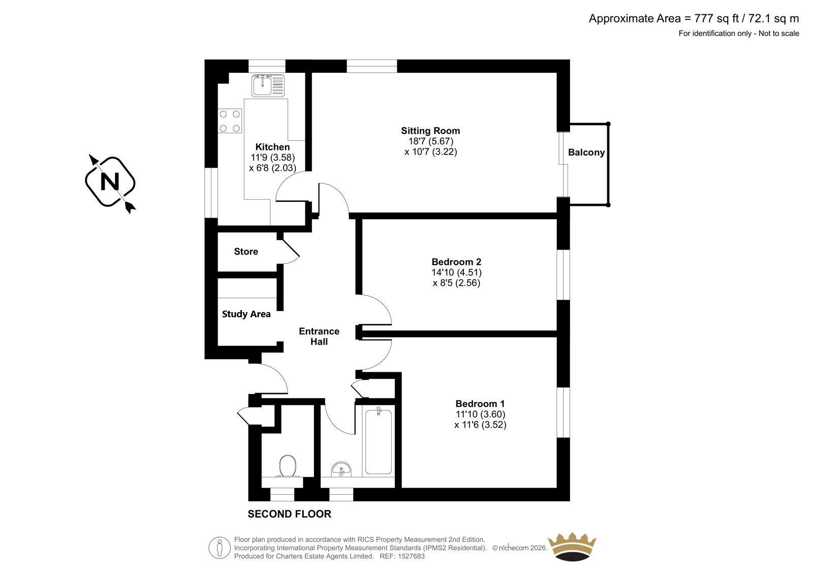 10, Hillcrest, Farnham floorplan