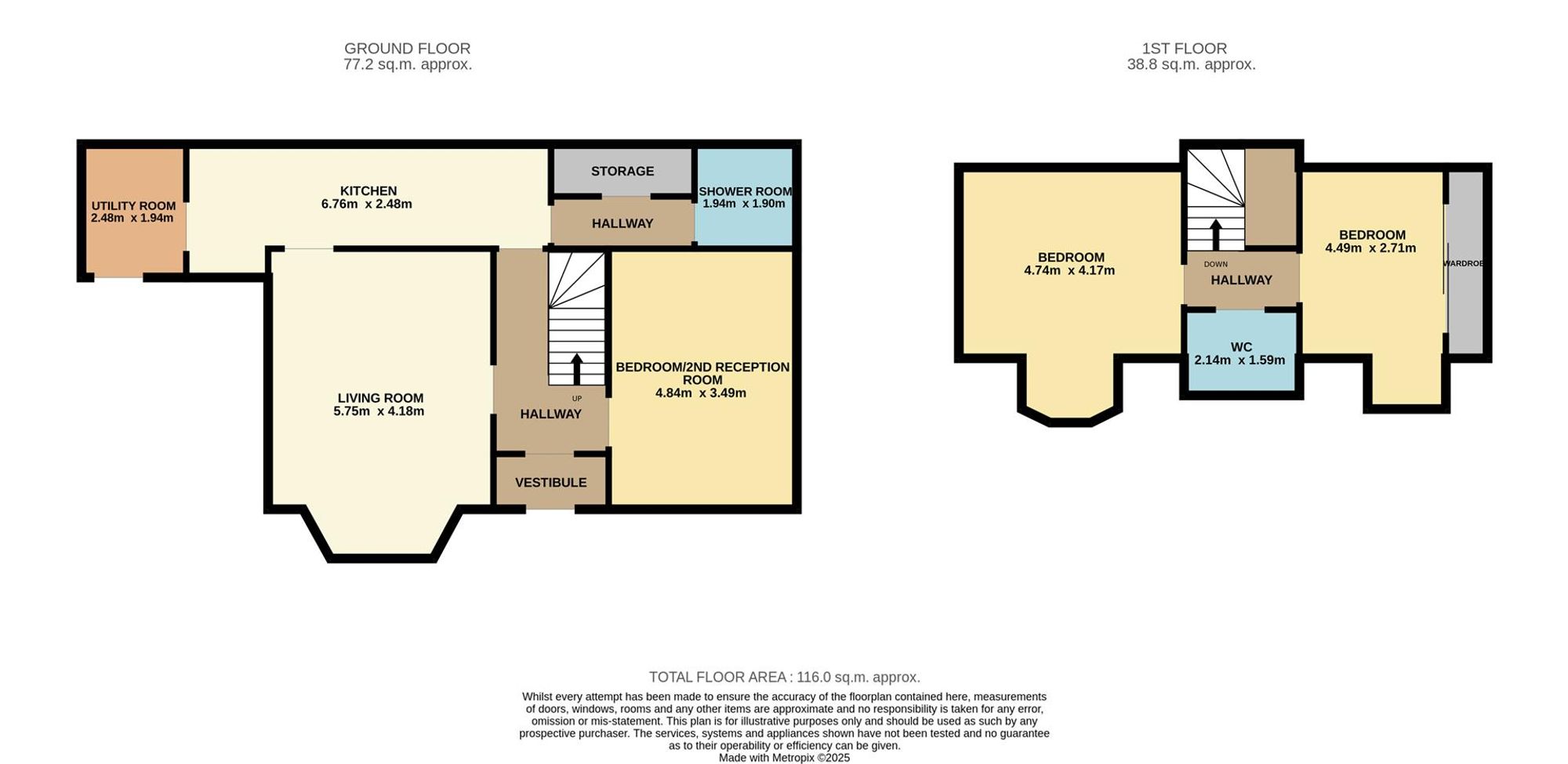 1 Rowan Cottage Main Street, Carnoustie floorplan
