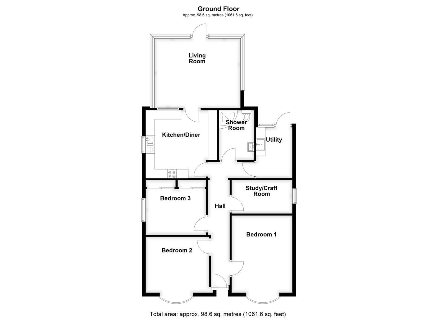 12, North Parade, Spalding floorplan