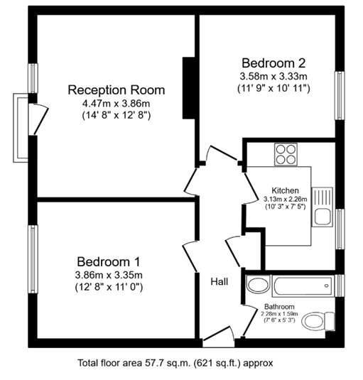 52, Princes Avenue, Kent floorplan