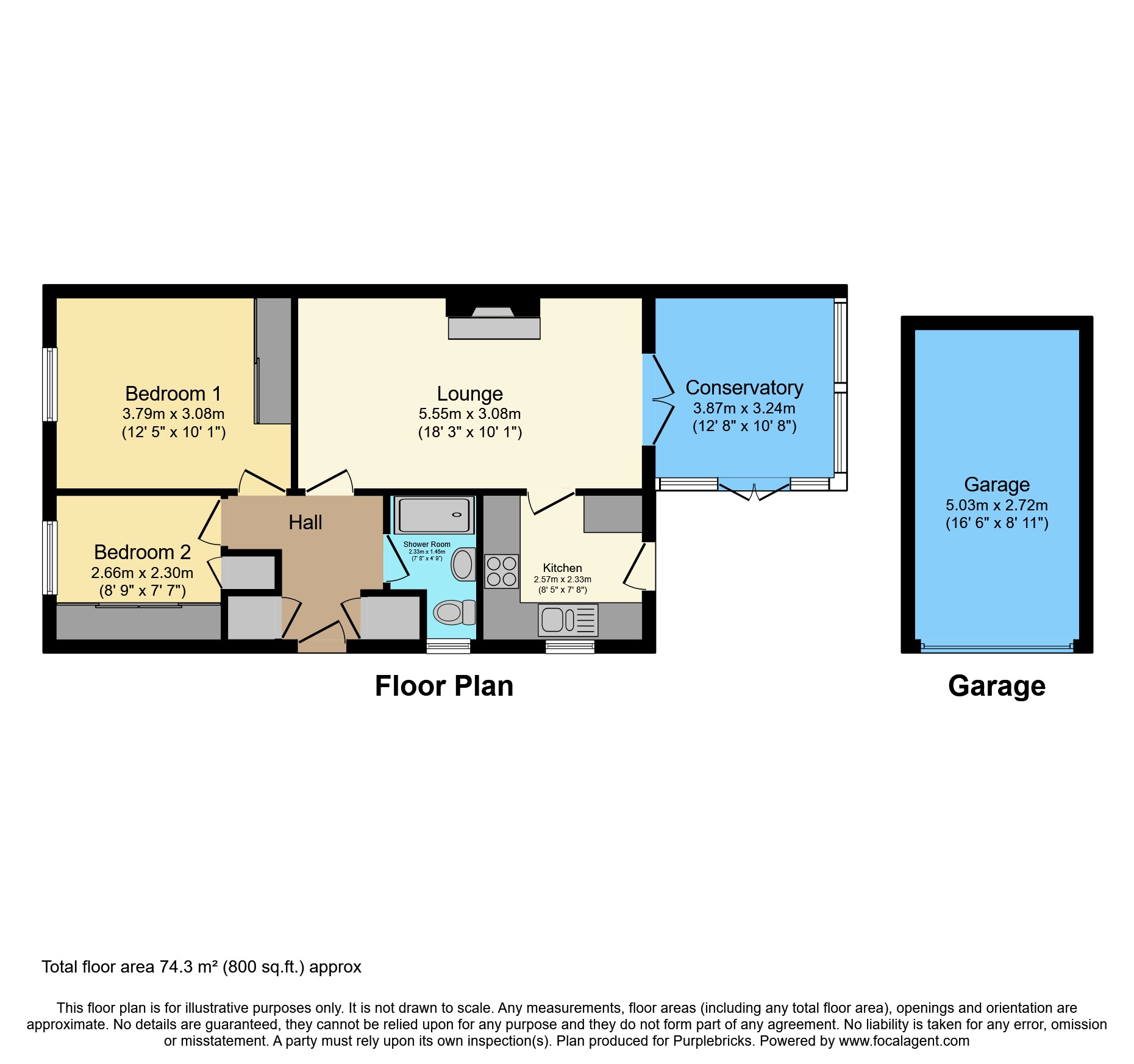 35, Trench Close, Telford floorplan
