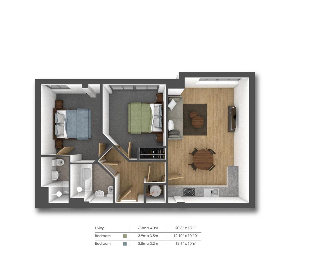 18, Bradley Court, Camberley floorplan