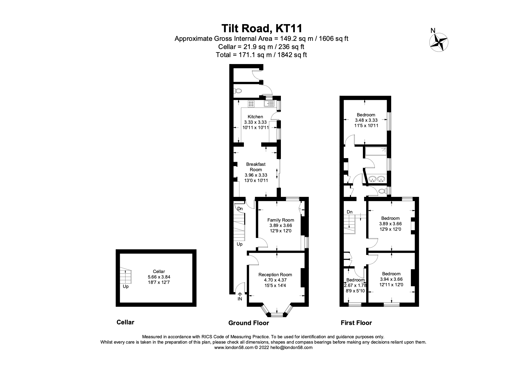 Tilt Road, Cobham KT11, 4 bedroom semidetached house for sale