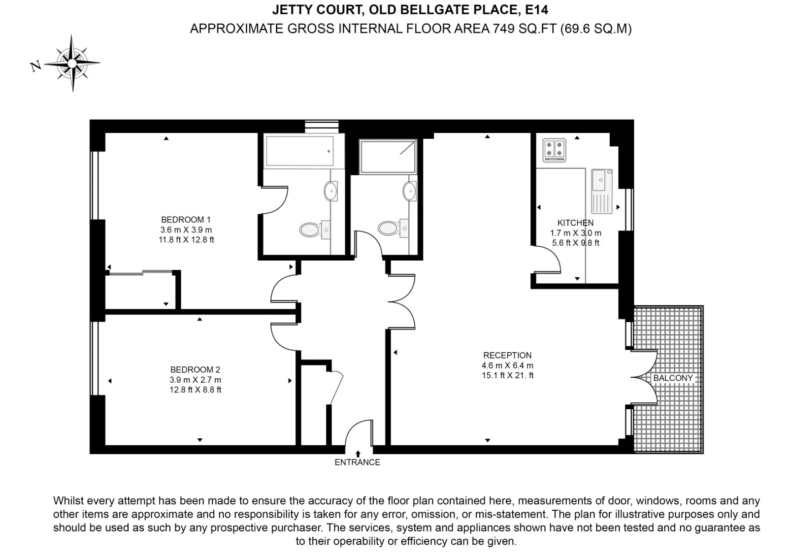 Old Bellgate Place, London floorplan