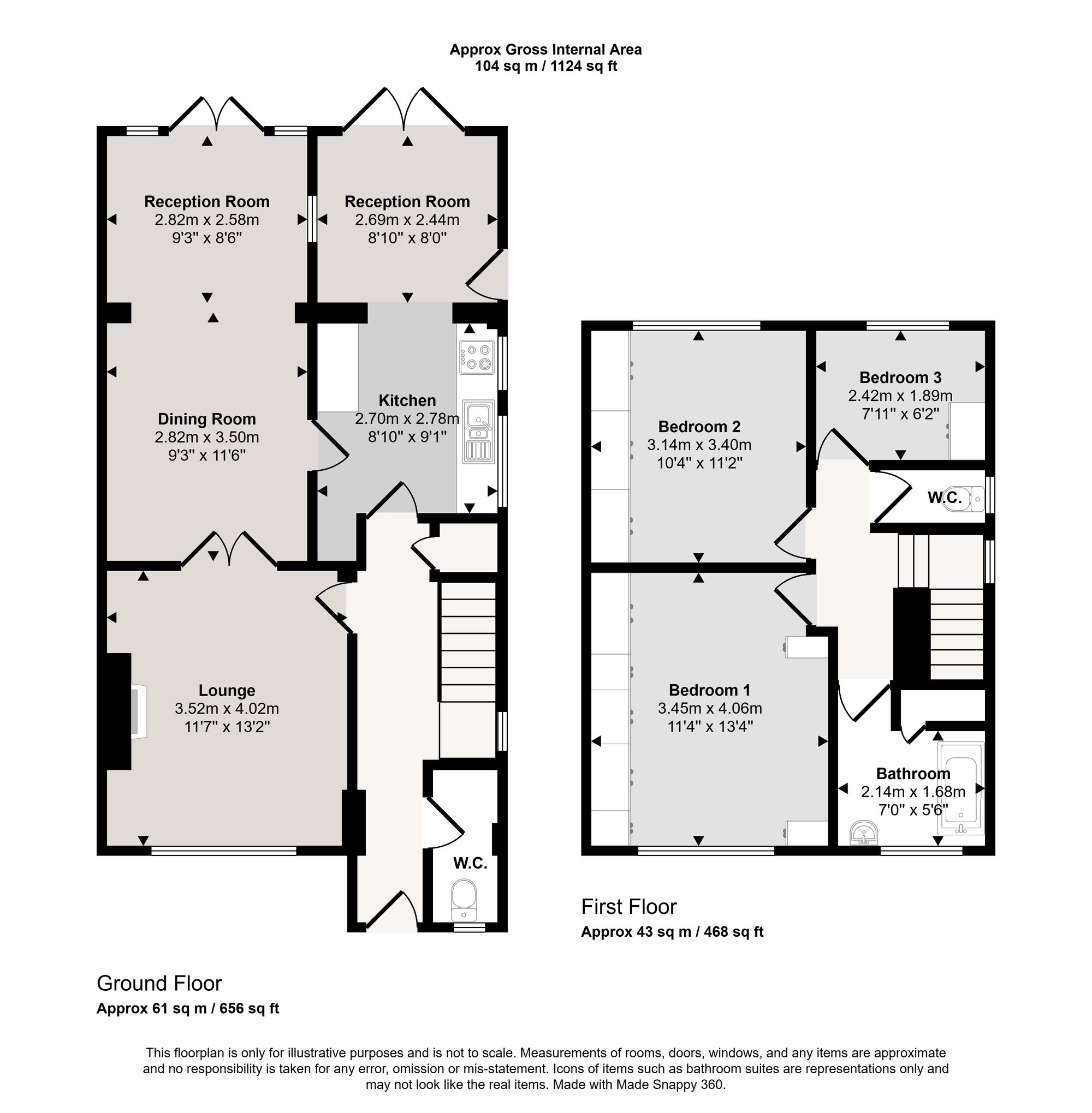 74 New Moss Road, Manchester floorplan