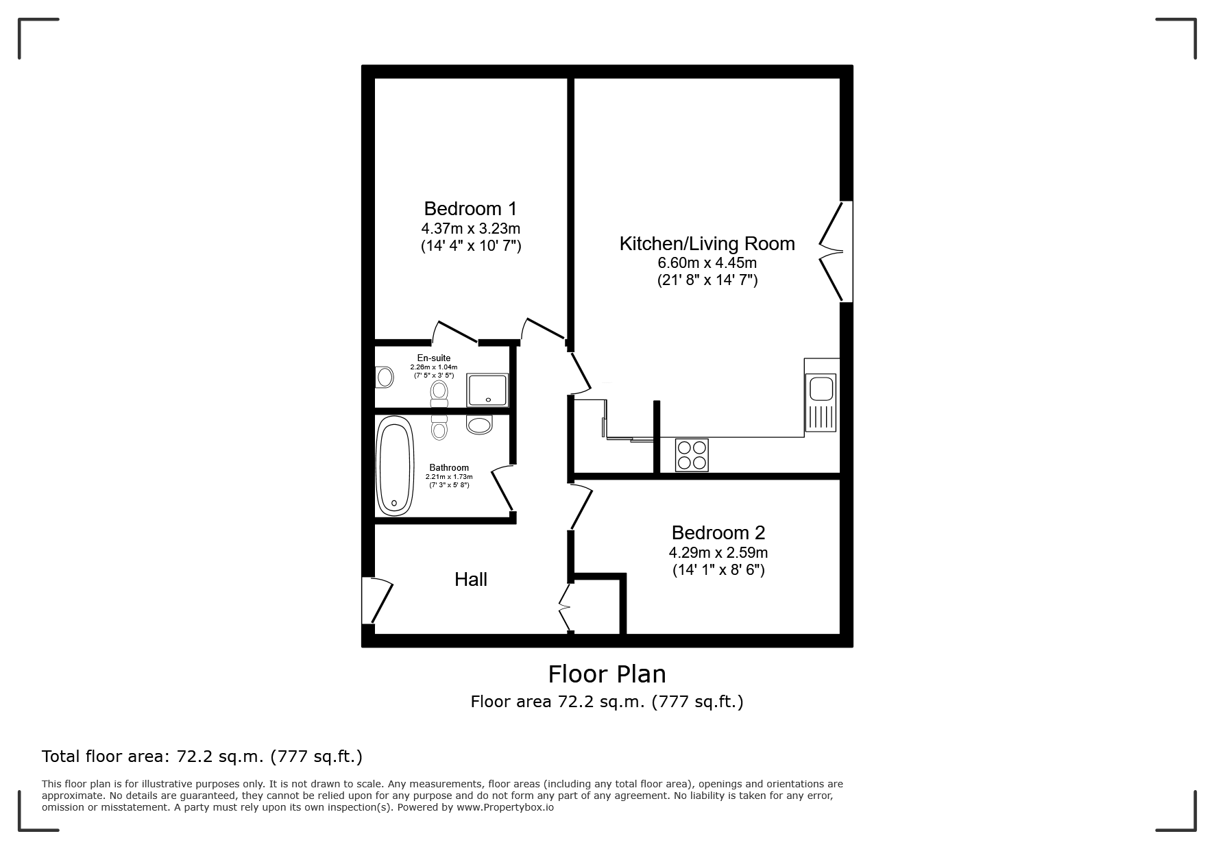66, Caminada House, Hulme floorplan