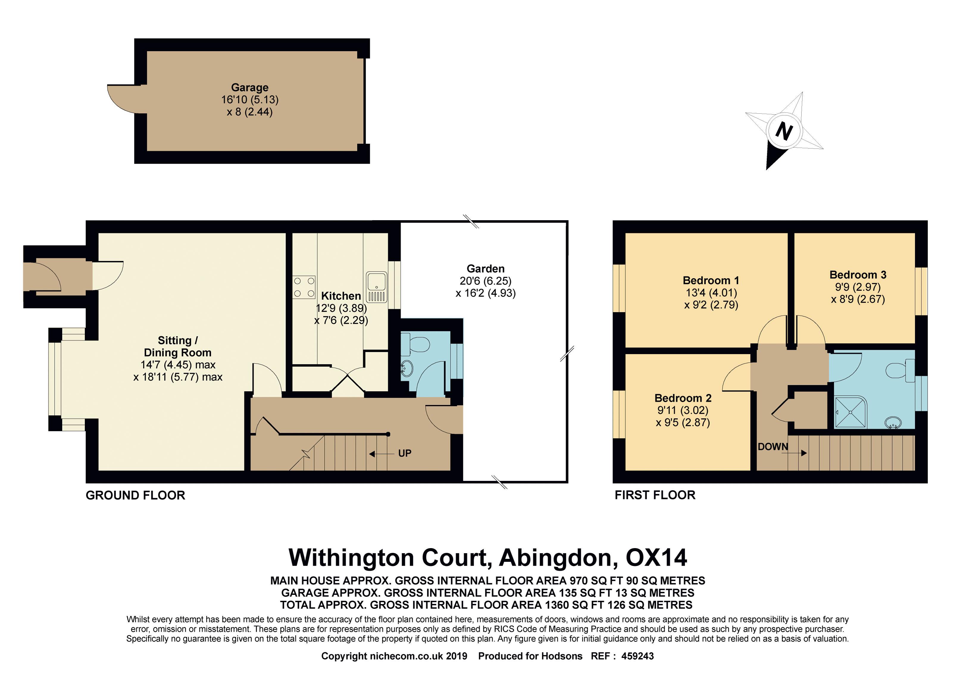3 Bedrooms End terrace house for sale in Withington Court, Abingdon OX14