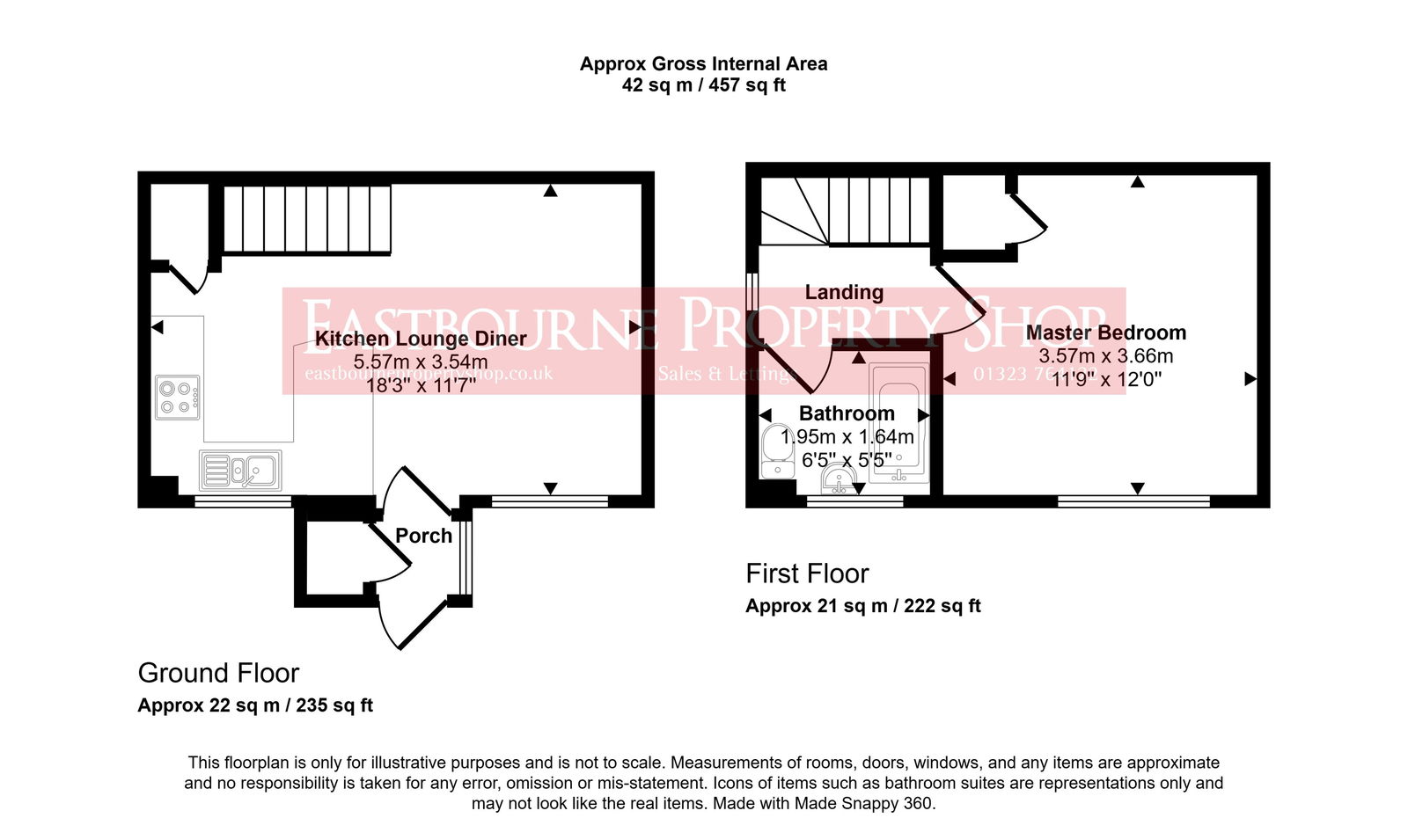 101, Snowdon Close, Eastbourne floorplan