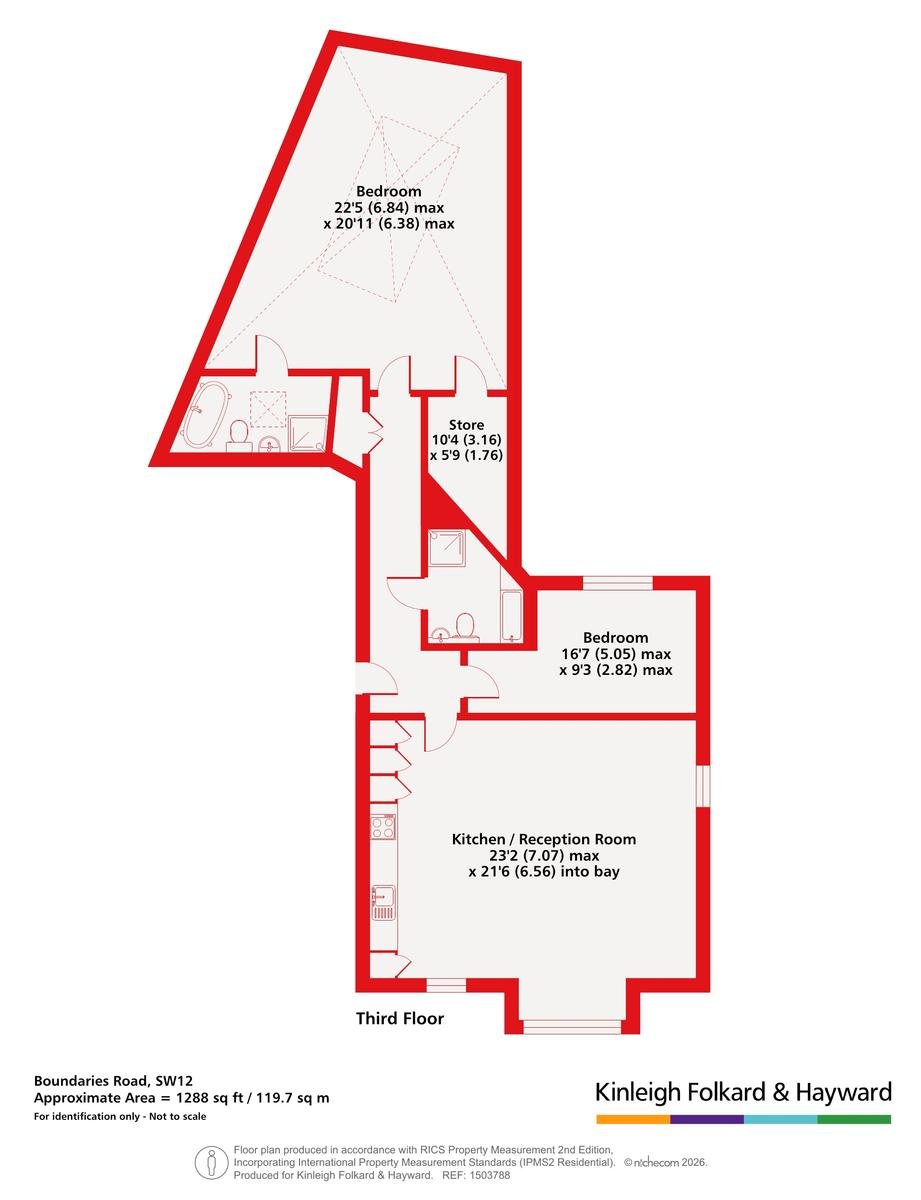 11 Kenmore House, 47B, Boundaries Road, London floorplan