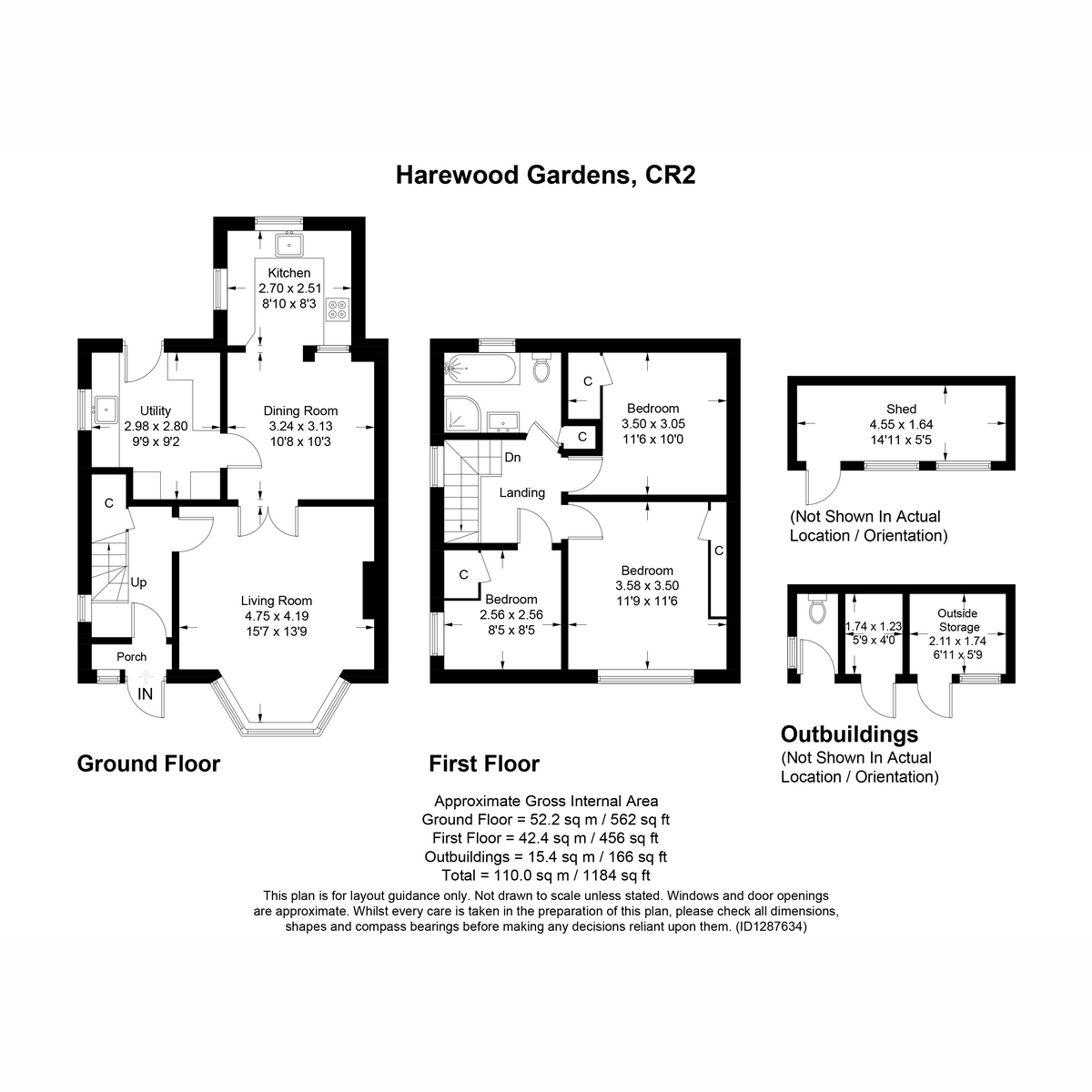 72, Harewood Gardens, Sanderstead floorplan