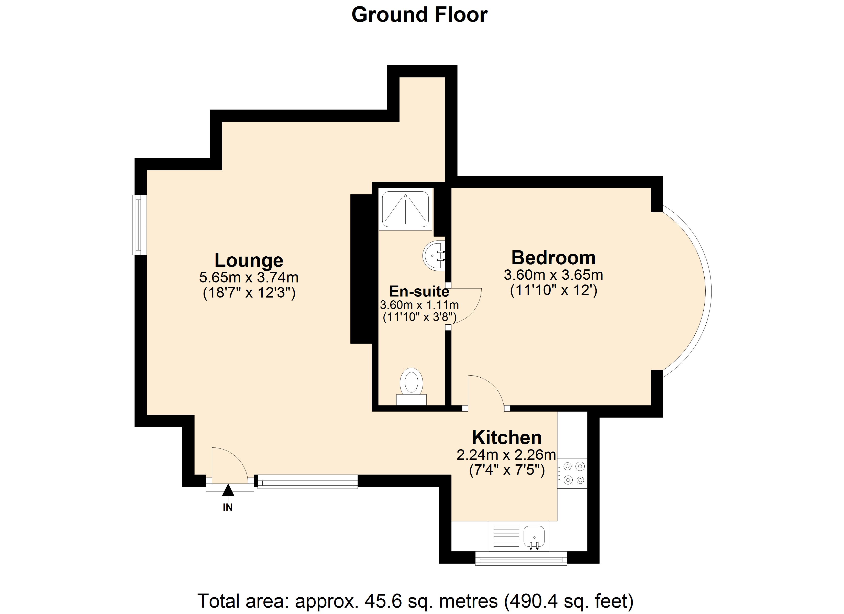 Flat 3, 157, Jervoise Road, Birmingham floorplan