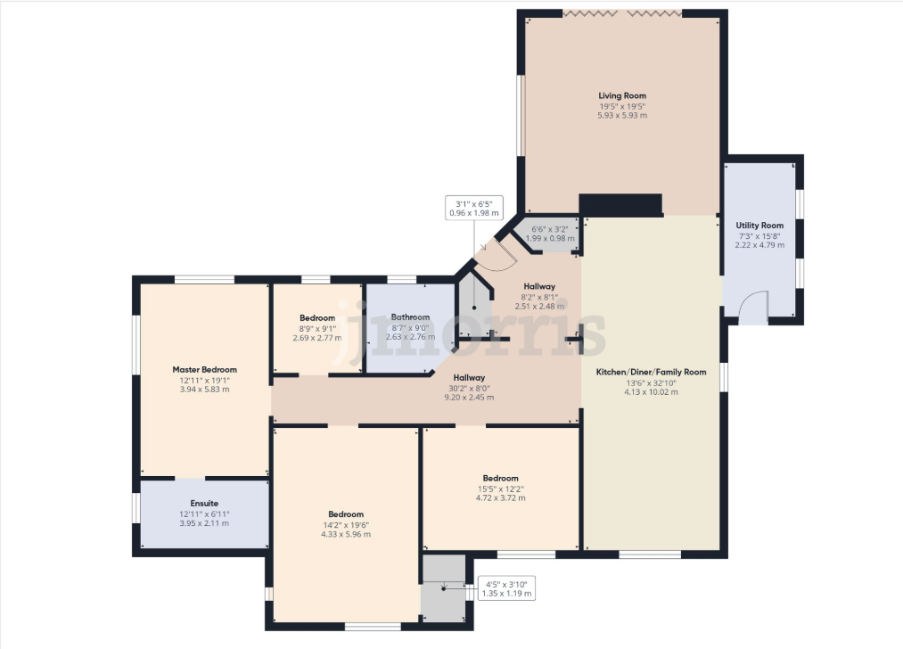 Villa Maria, Croeslan, Llandysul floorplan