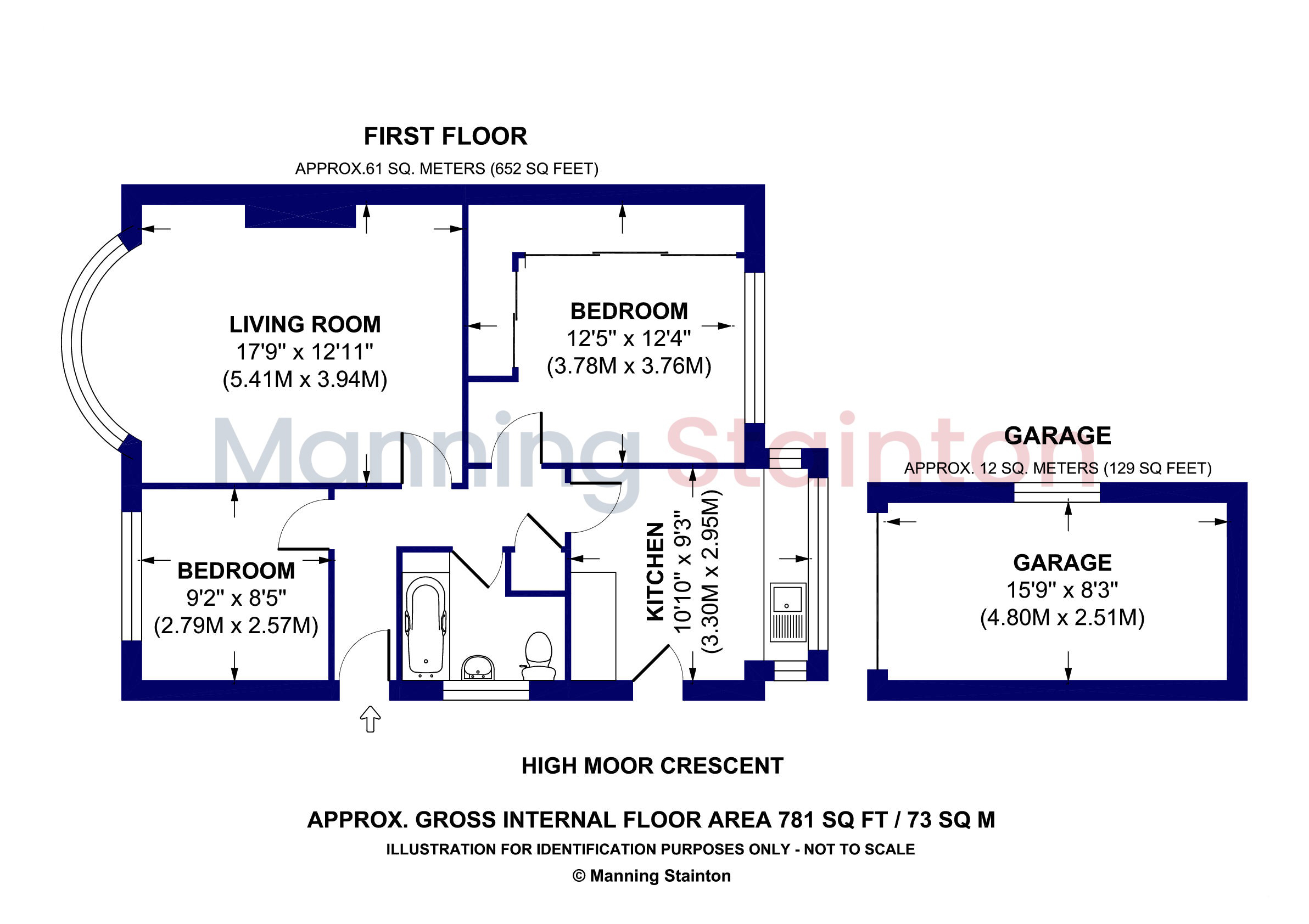 High Moor Crescent, Leeds, West Yorkshire floorplan