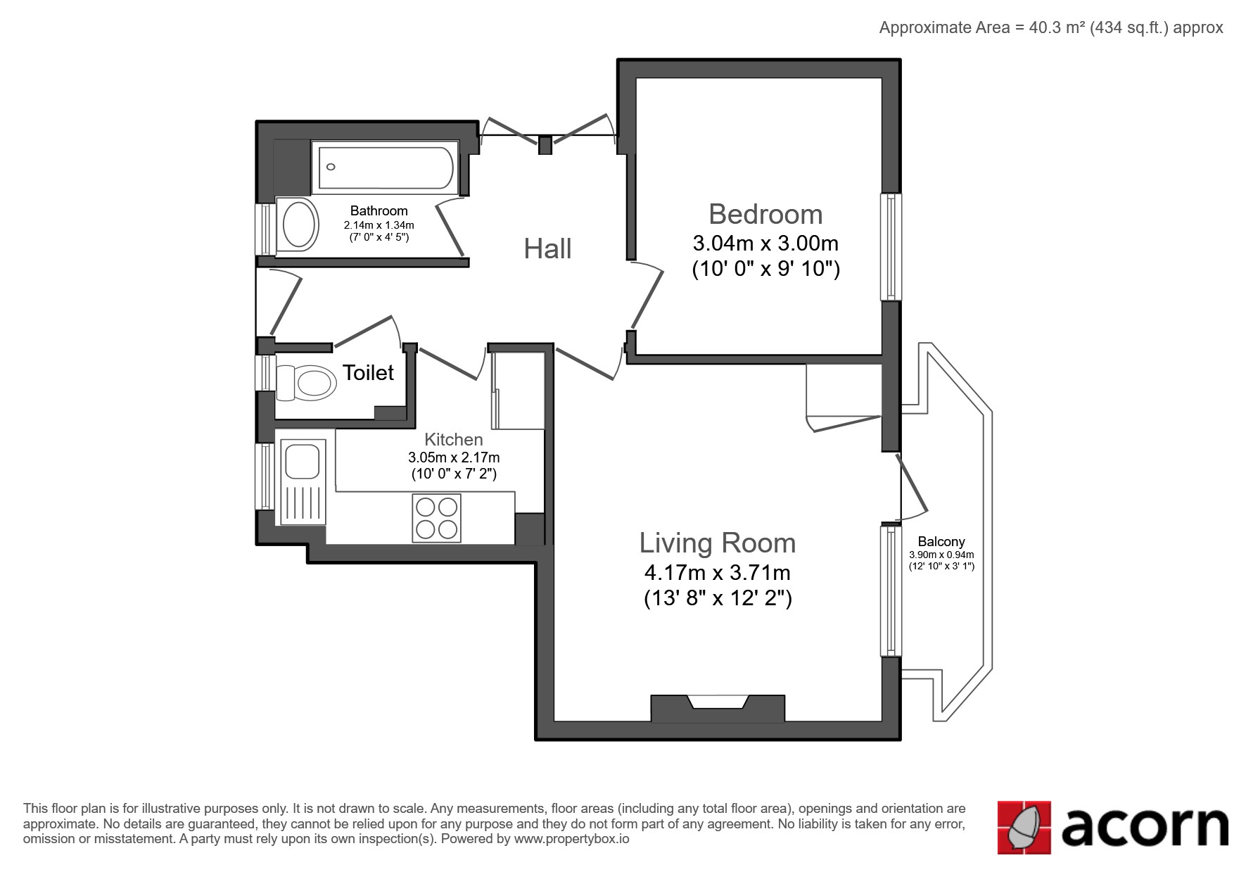 Room 1 Flat 15, Gower House, Morecambe Street, London floorplan