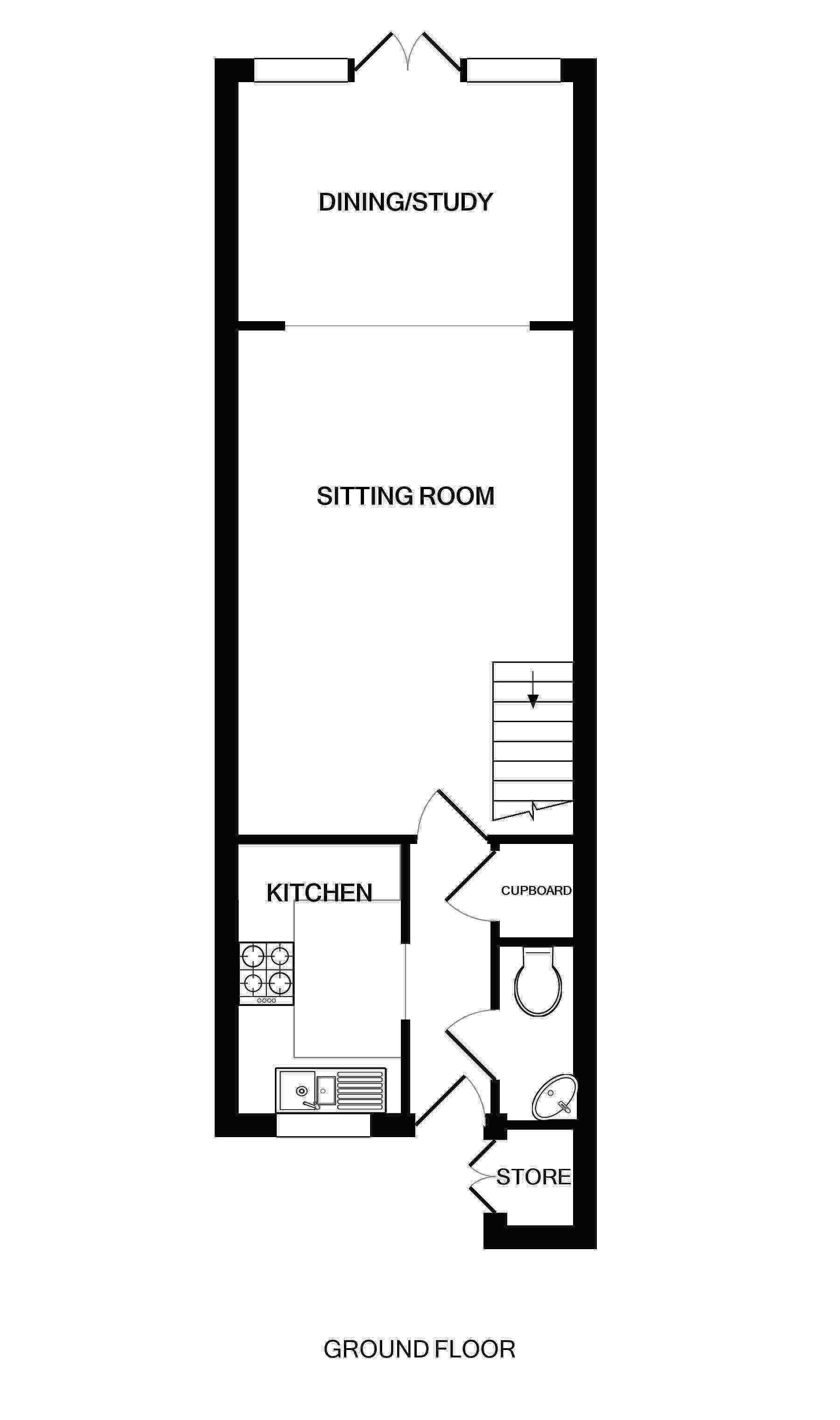 Damson Drive, Hartley Wintney, Hook RG27, 2 bedroom terraced house for