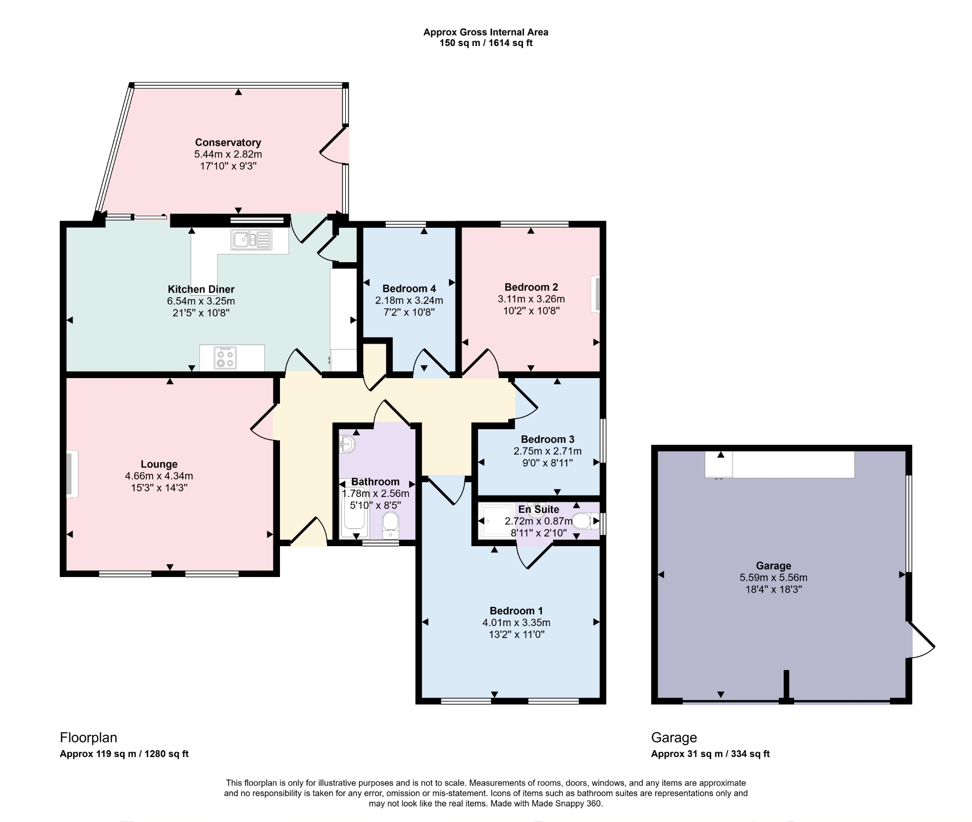 19, Waincroft Close, Skegness floorplan