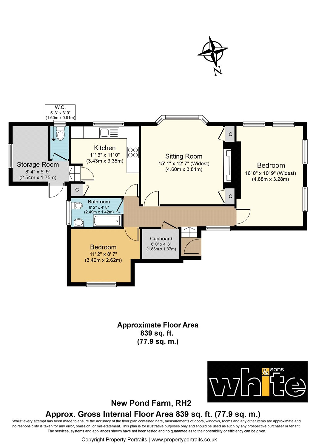 2 Bedrooms Flat for sale in New Pond Farm, Woodhatch Road, Reigate, Surrey RH2