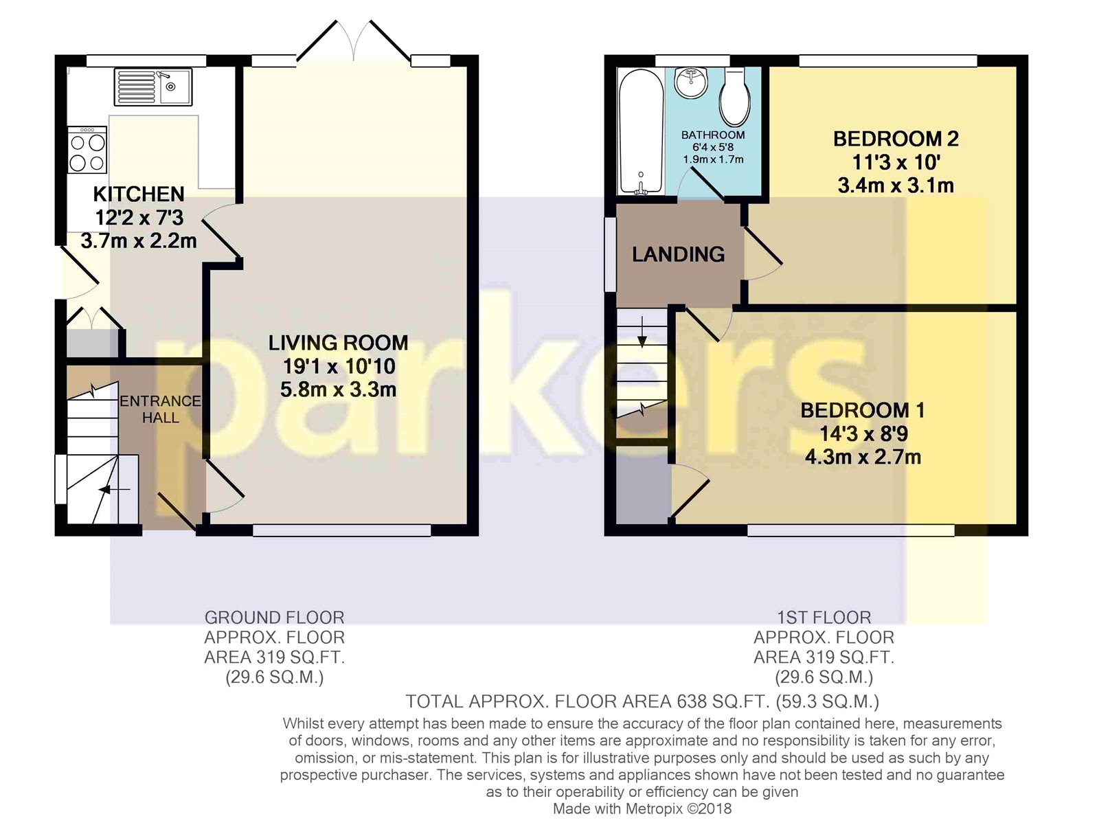 2 Bedrooms Semi-detached house for sale in Vale Crescent, Tilehurst, Reading, Berkshire RG30