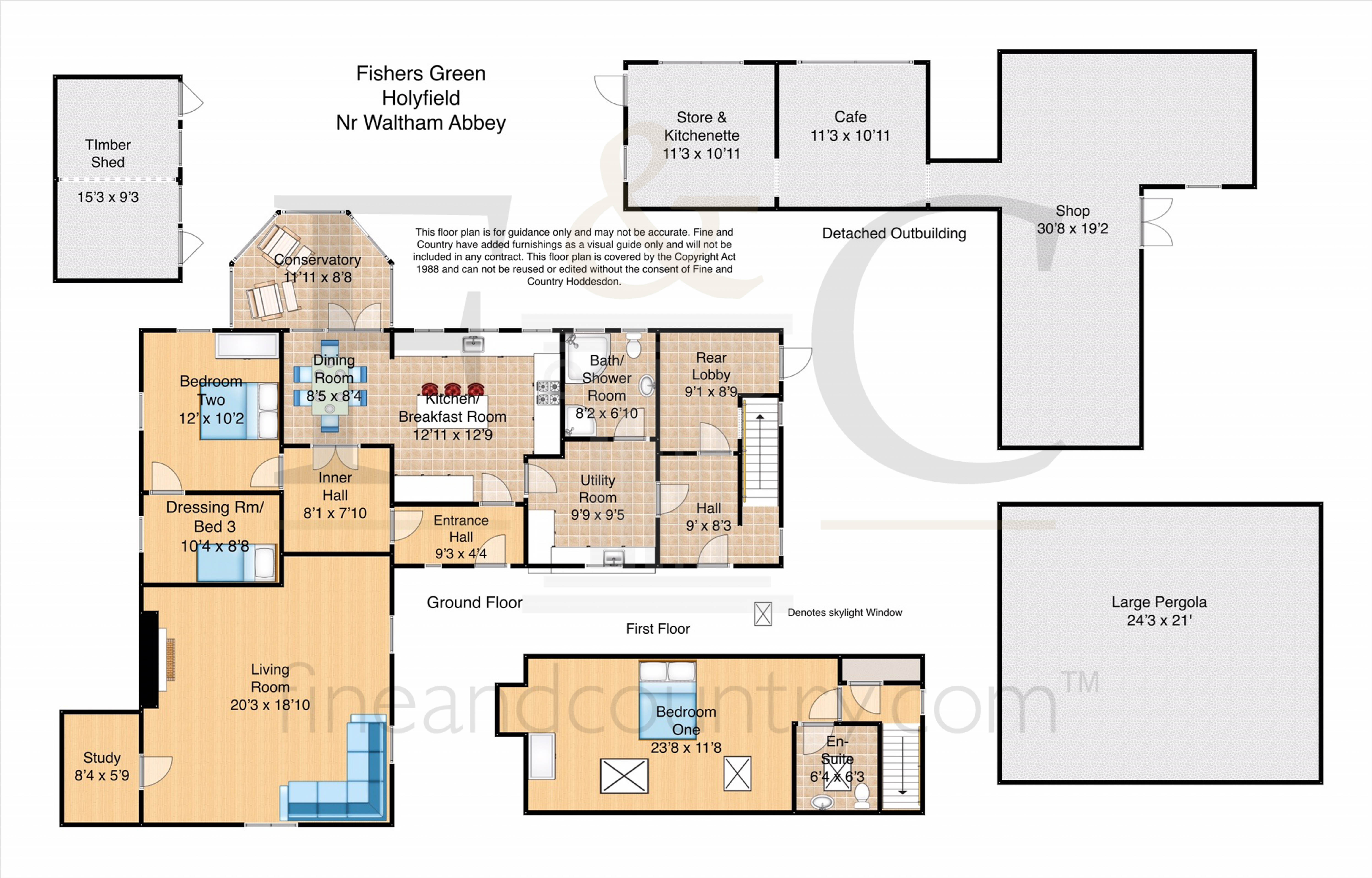 The Baliffs Cottage, Fishers Green Lane, Waltham Abbey floorplan