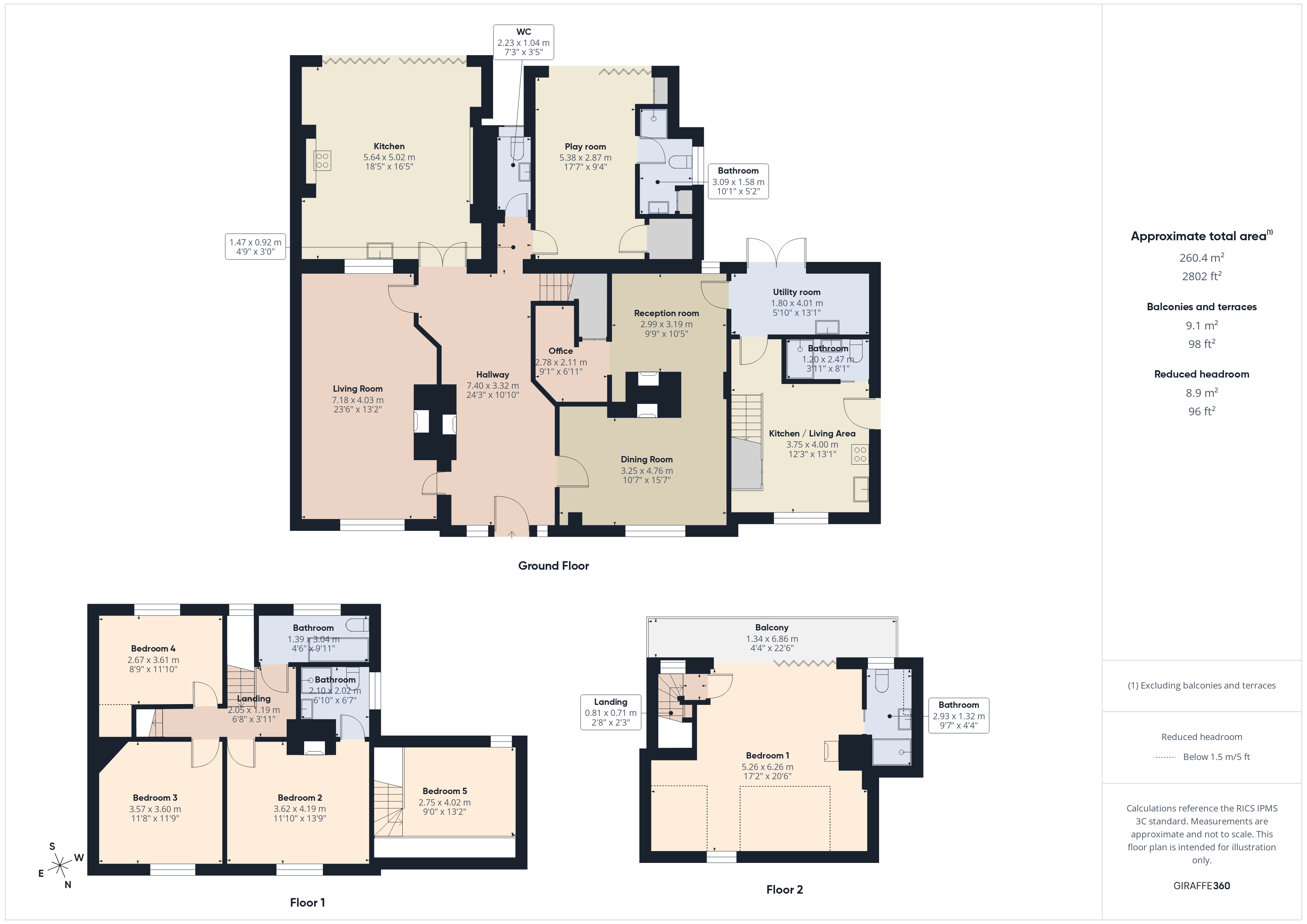 Swan House,, Moor Lane, Surrey floorplan