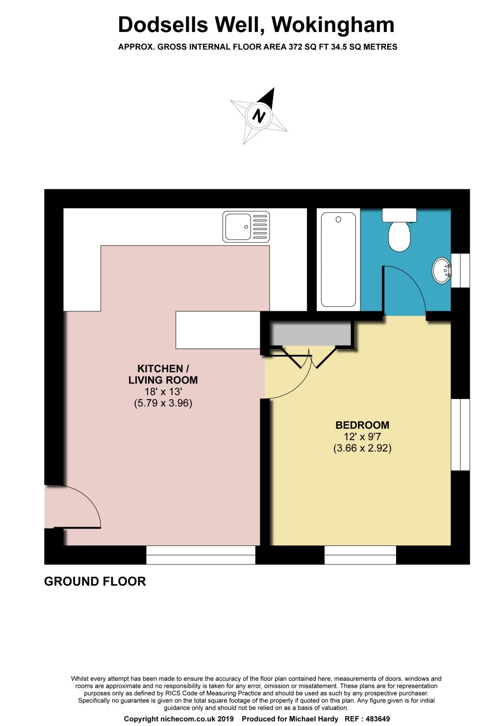1 Bedrooms Flat to rent in Dodsells Well, Finchampstead, Wokingham RG40
