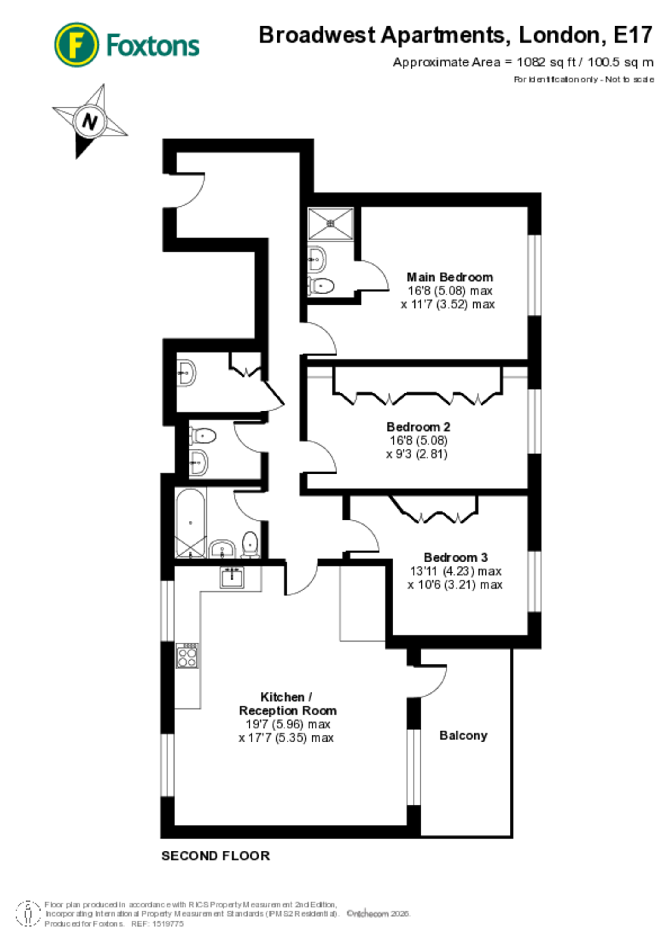 Broadwest Apartments, Walthamstow floorplan