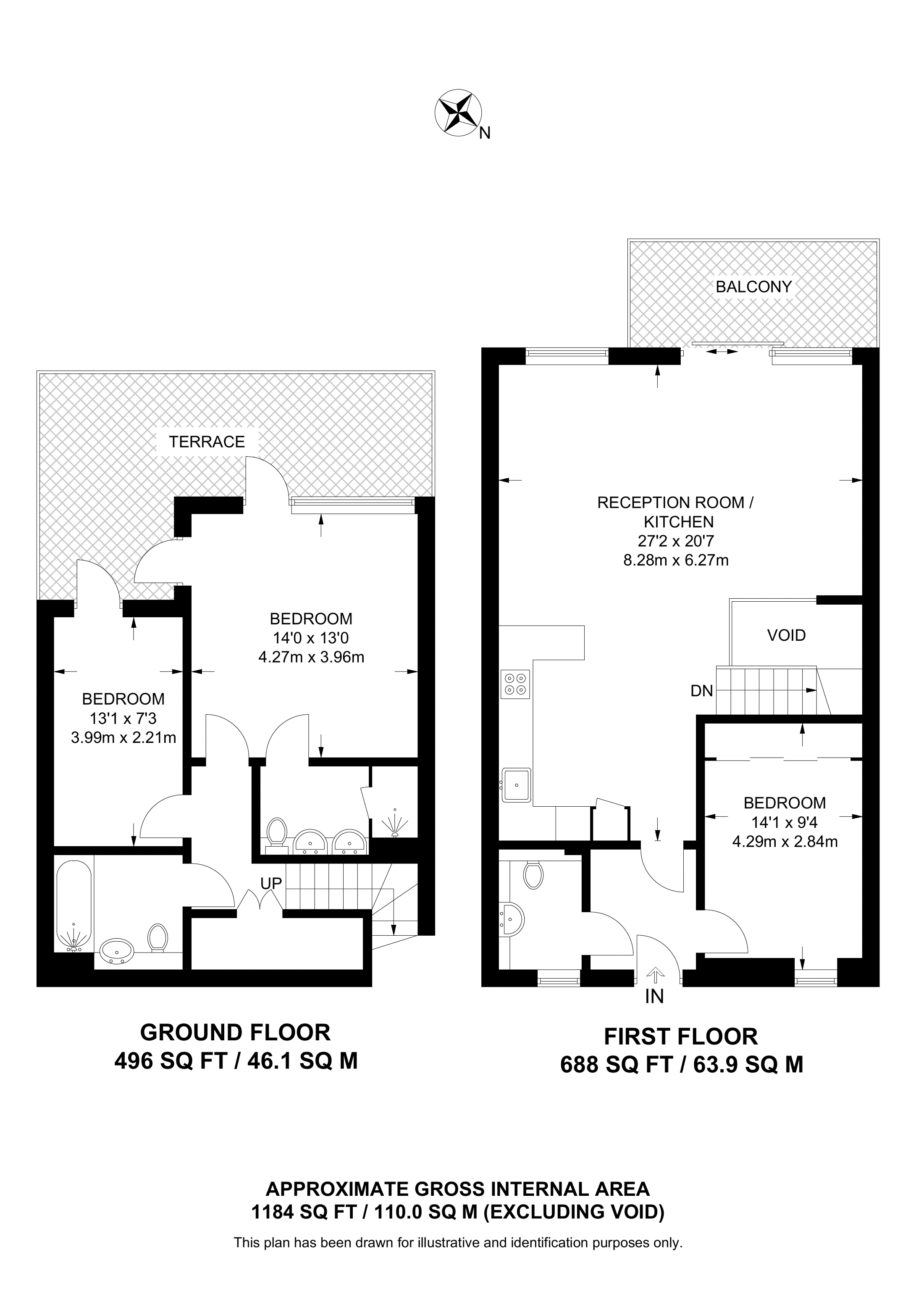 Reminder Lane, Greenwich floorplan
