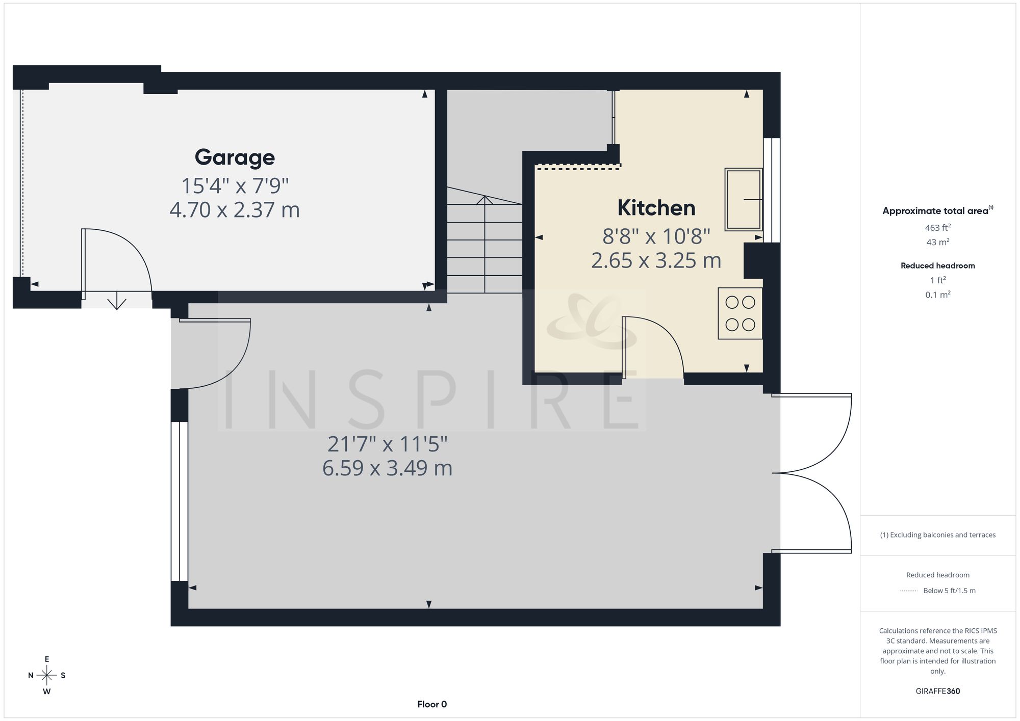8 Coronet Close, Crawley floorplan
