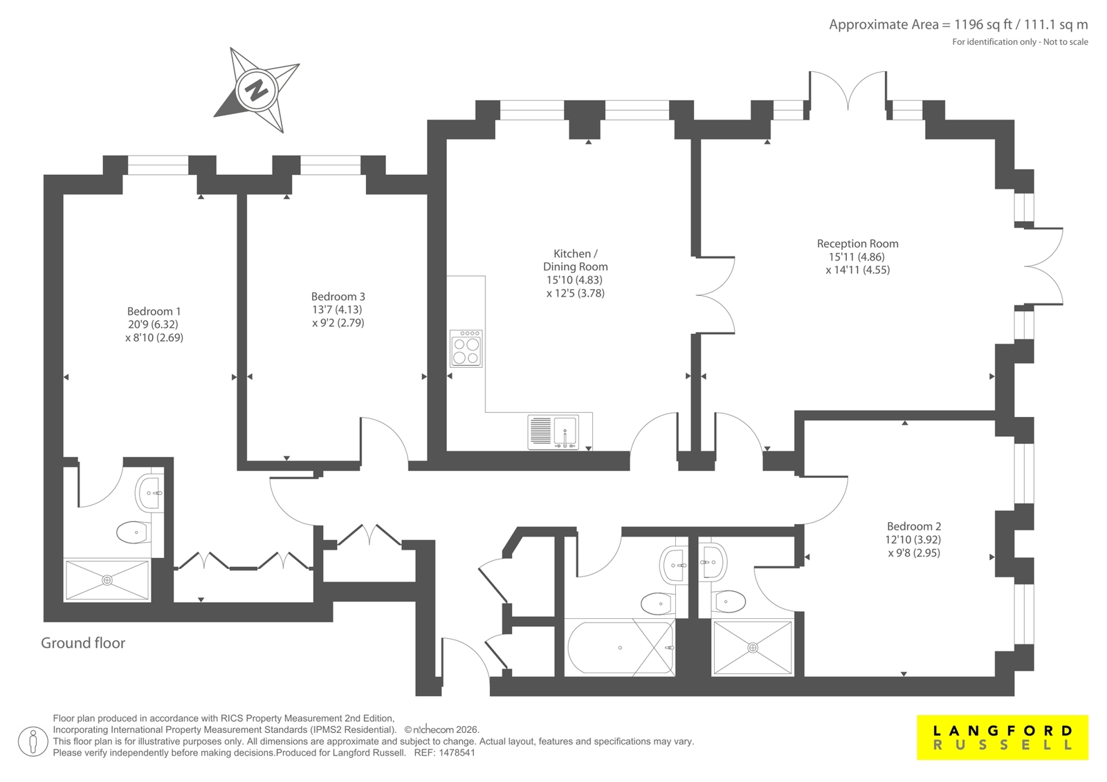 Flat 20, Hardwick House,, Masons Hill, Bromley floorplan