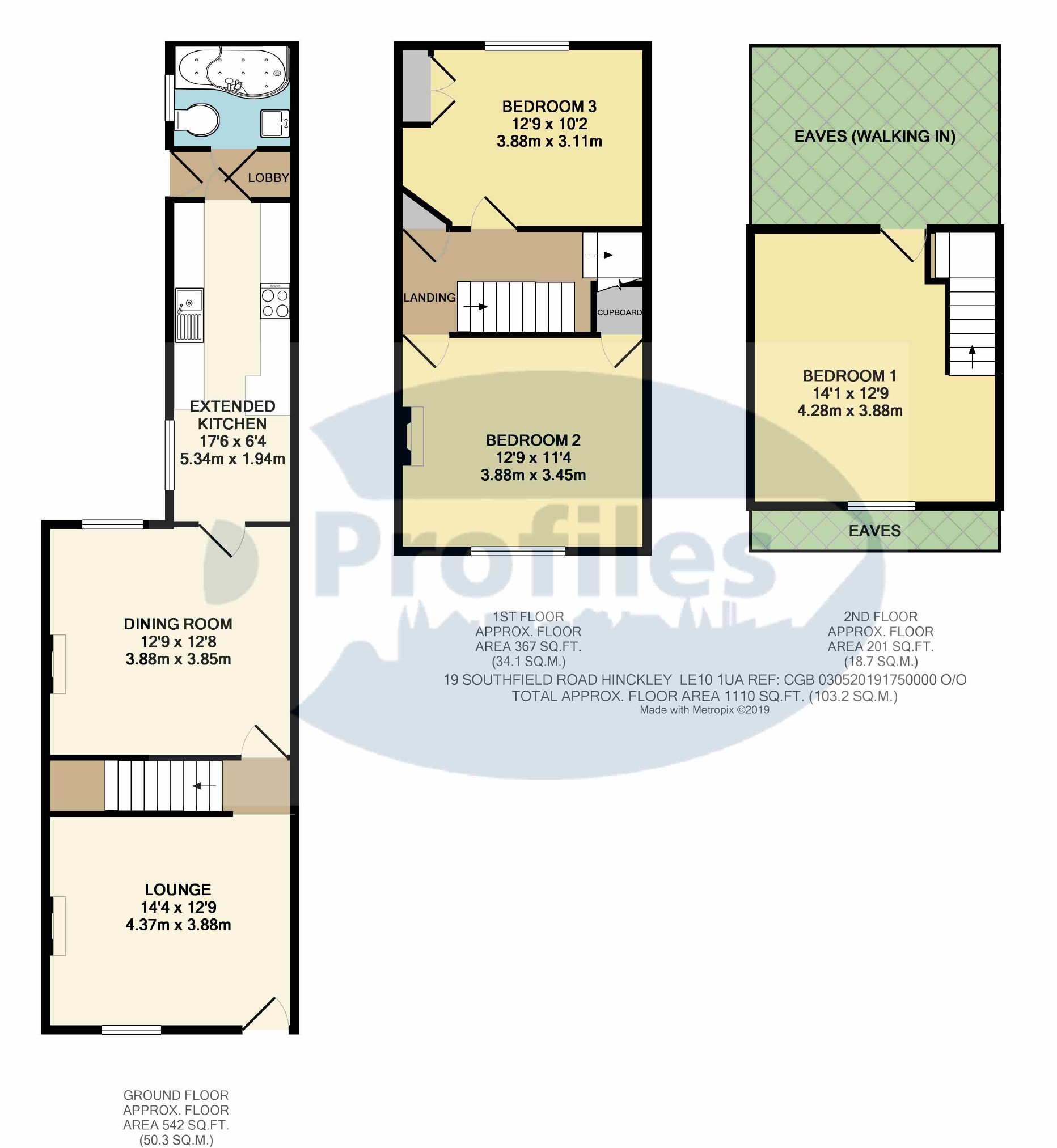 3 Bedrooms Terraced house for sale in Southfield Road, Hinckley LE10