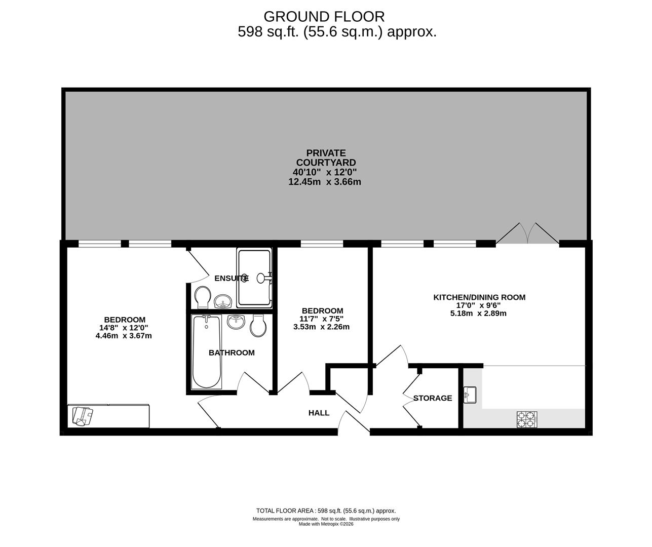 6 Millfield View, Ashwells Road, Brentwood floorplan