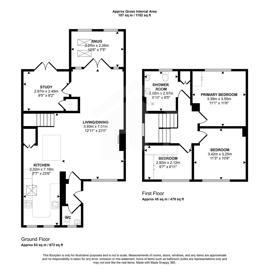5, Plowman Close, Glenfield floorplan