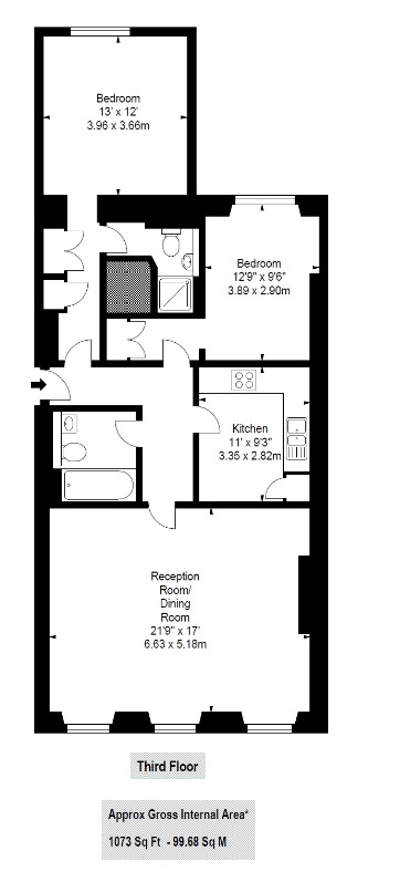 2 Bedrooms Flat to rent in Lancaster Gate, London W2