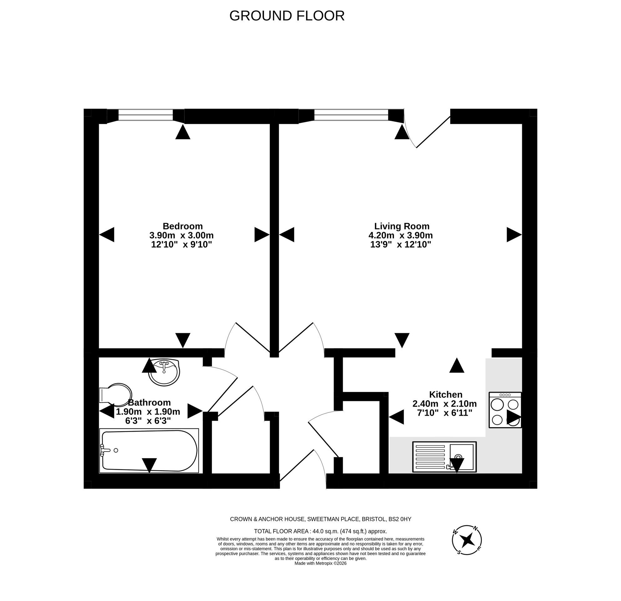 5 Crown & Anchor House, Bristol floorplan