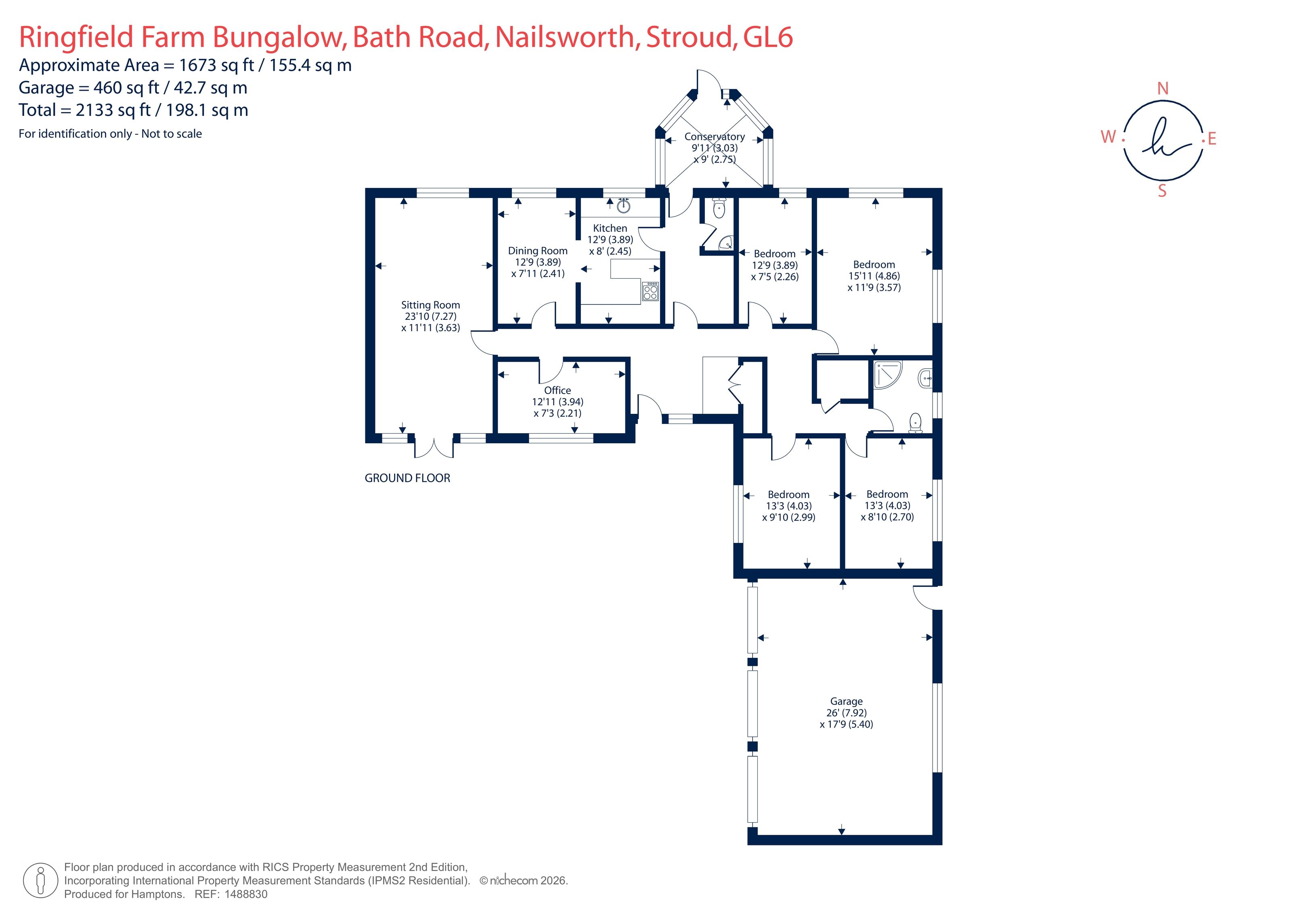 Ringfield Farm Bungalow, Tetbury Lane, Nailsworth floorplan