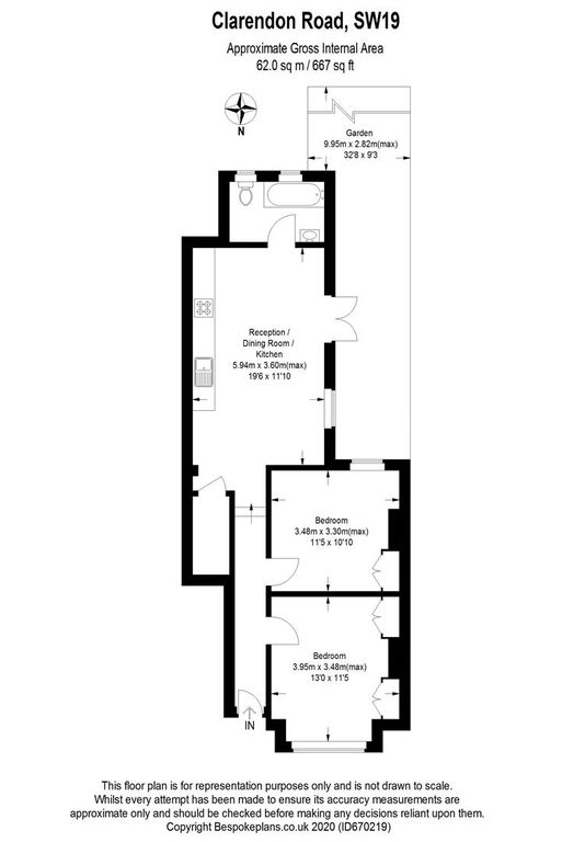 20, Clarendon Road, London floorplan
